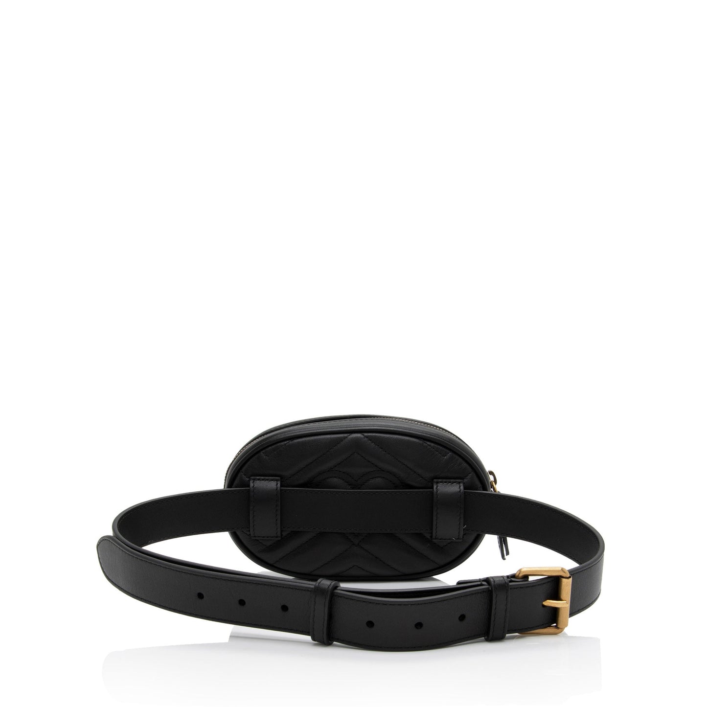 Gucci GG Marmont Belt - Size Matelasse Leather Black Accessory Shf To1Iur