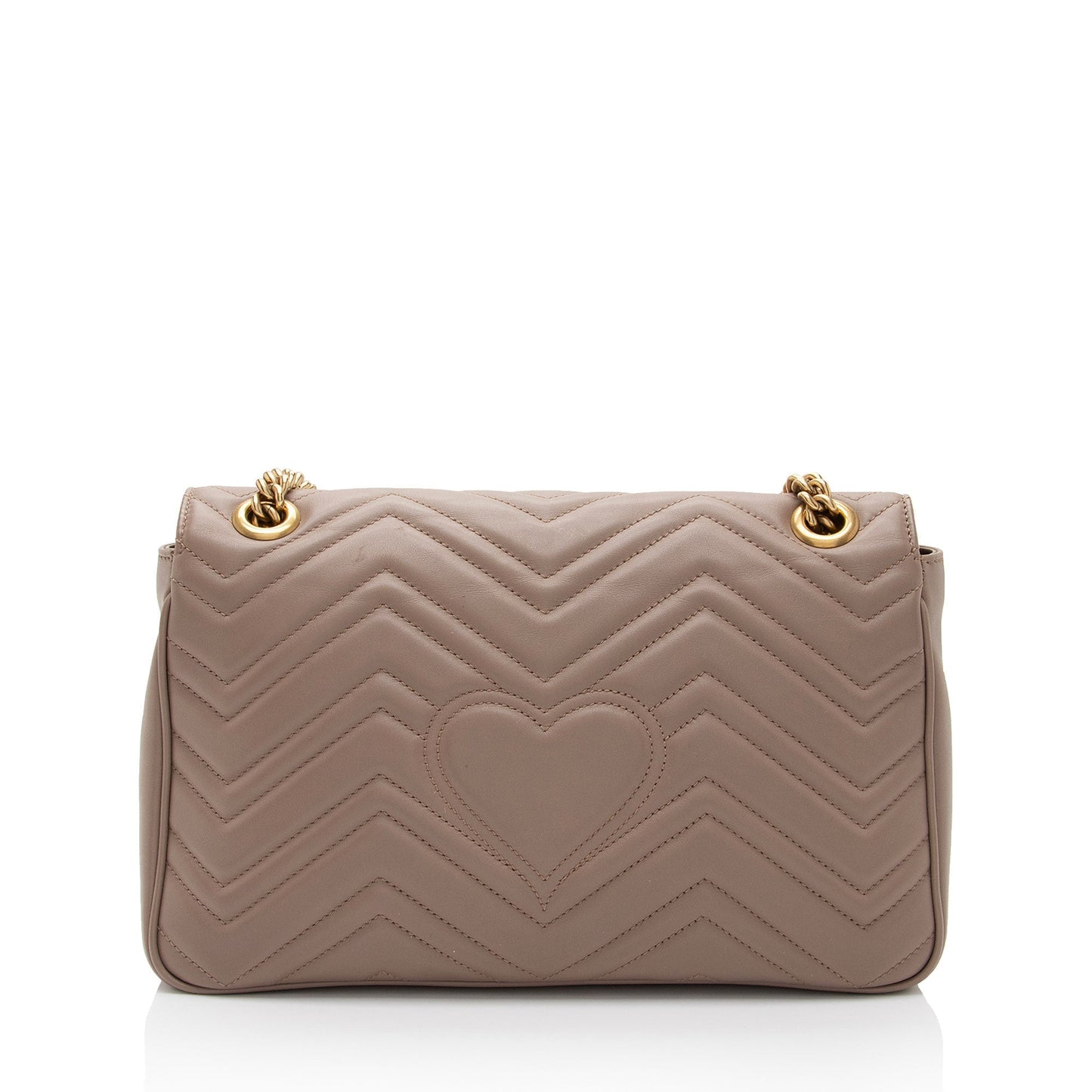Gucci GG Marmont Flap SHF-EZthFS Matelasse Leather Beige Medium Crossbody Bag