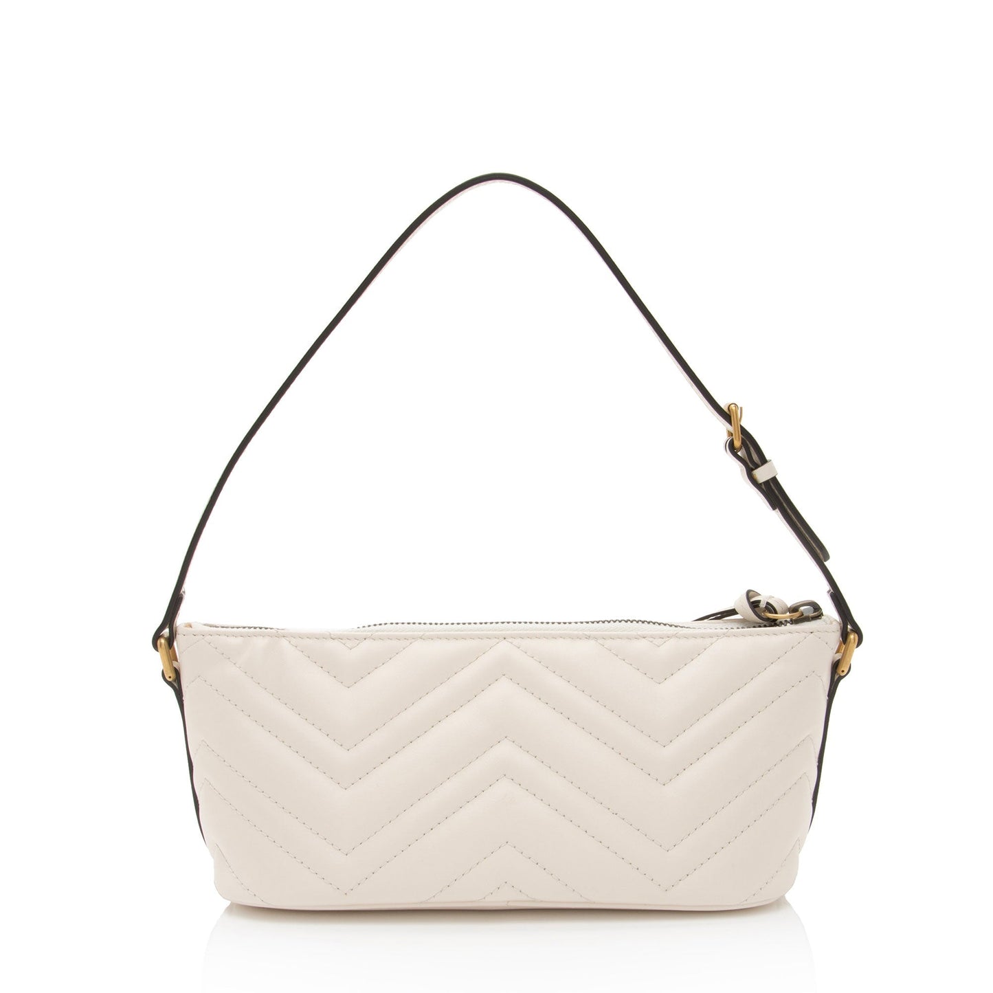 Gucci GG Marmont Sling SHF-9zKBOp Matelasse Leather White Shoulder Bag