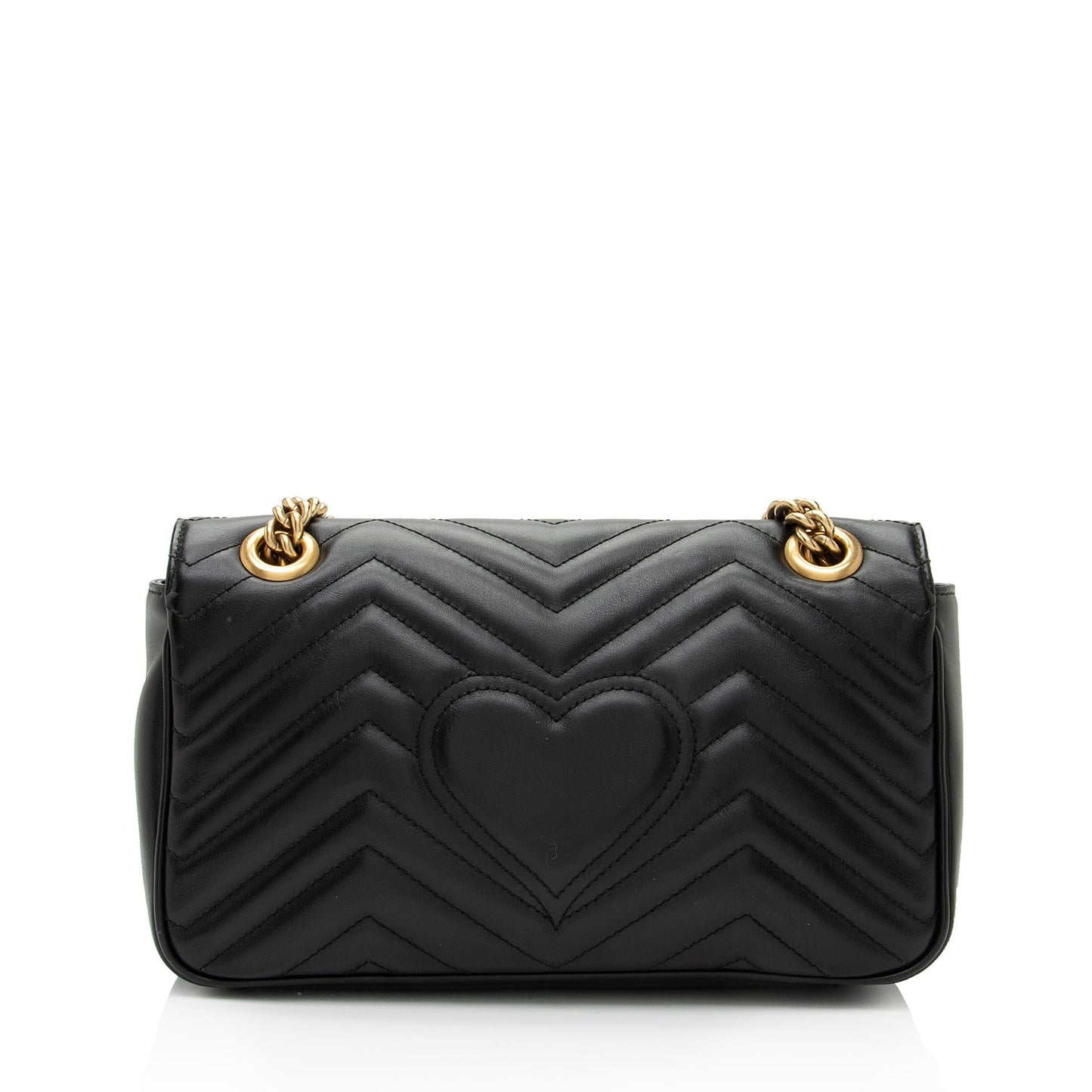 Gucci GG Marmont SHF-2mFLX9 Matelasse Leather Black Small Crossbody Bag