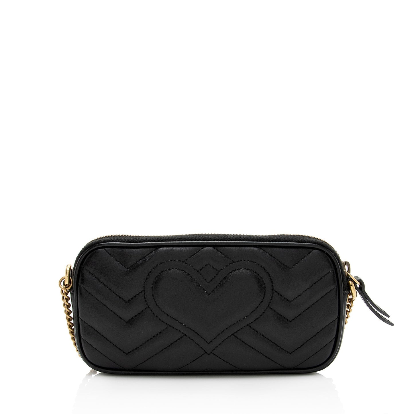 Gucci GG Marmont SHF-EJfMHM Matelasse Leather Black Small Crossbody Bag