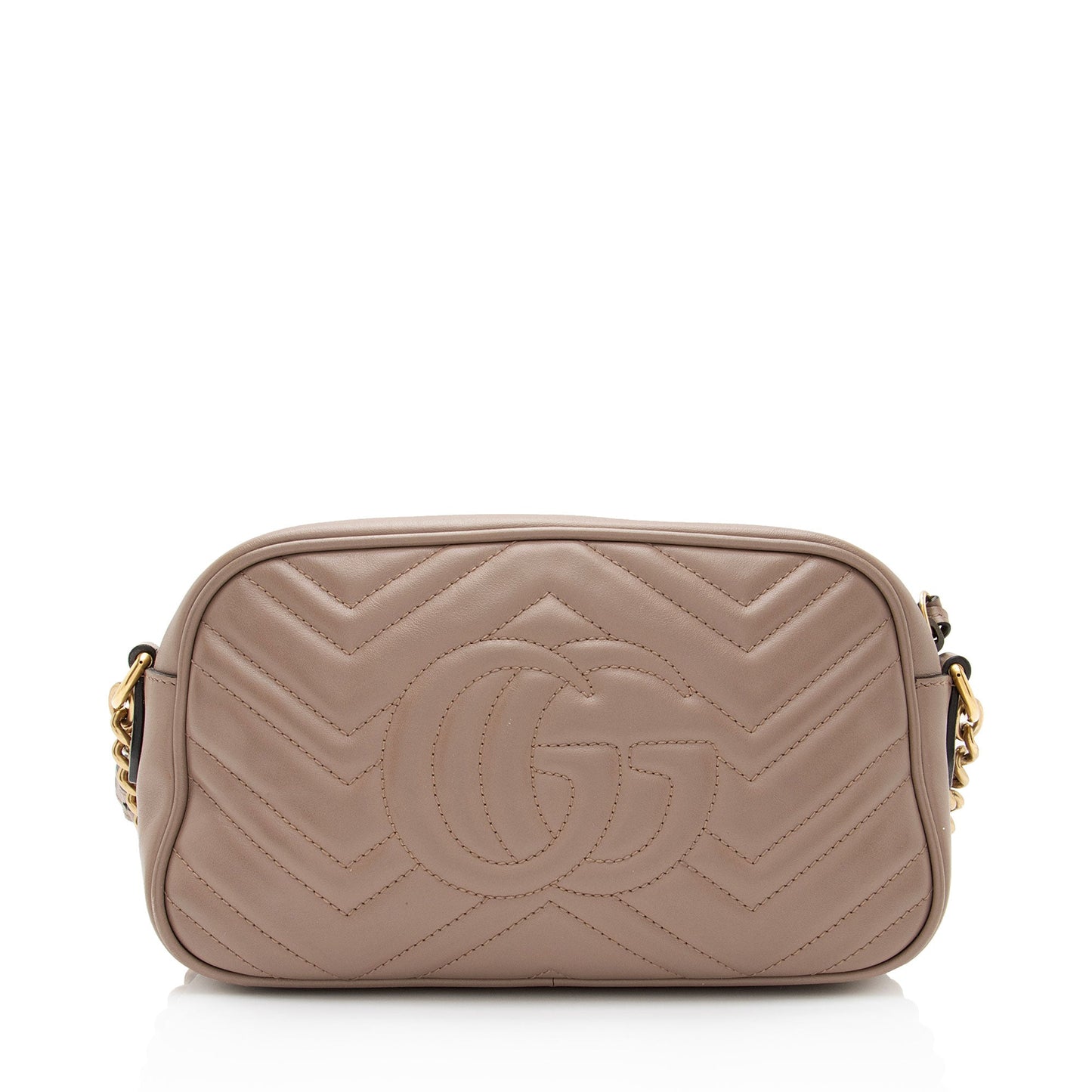 Gucci GG Marmont SHF-LVfFFC Matelasse Leather Beige Small Crossbody Bag