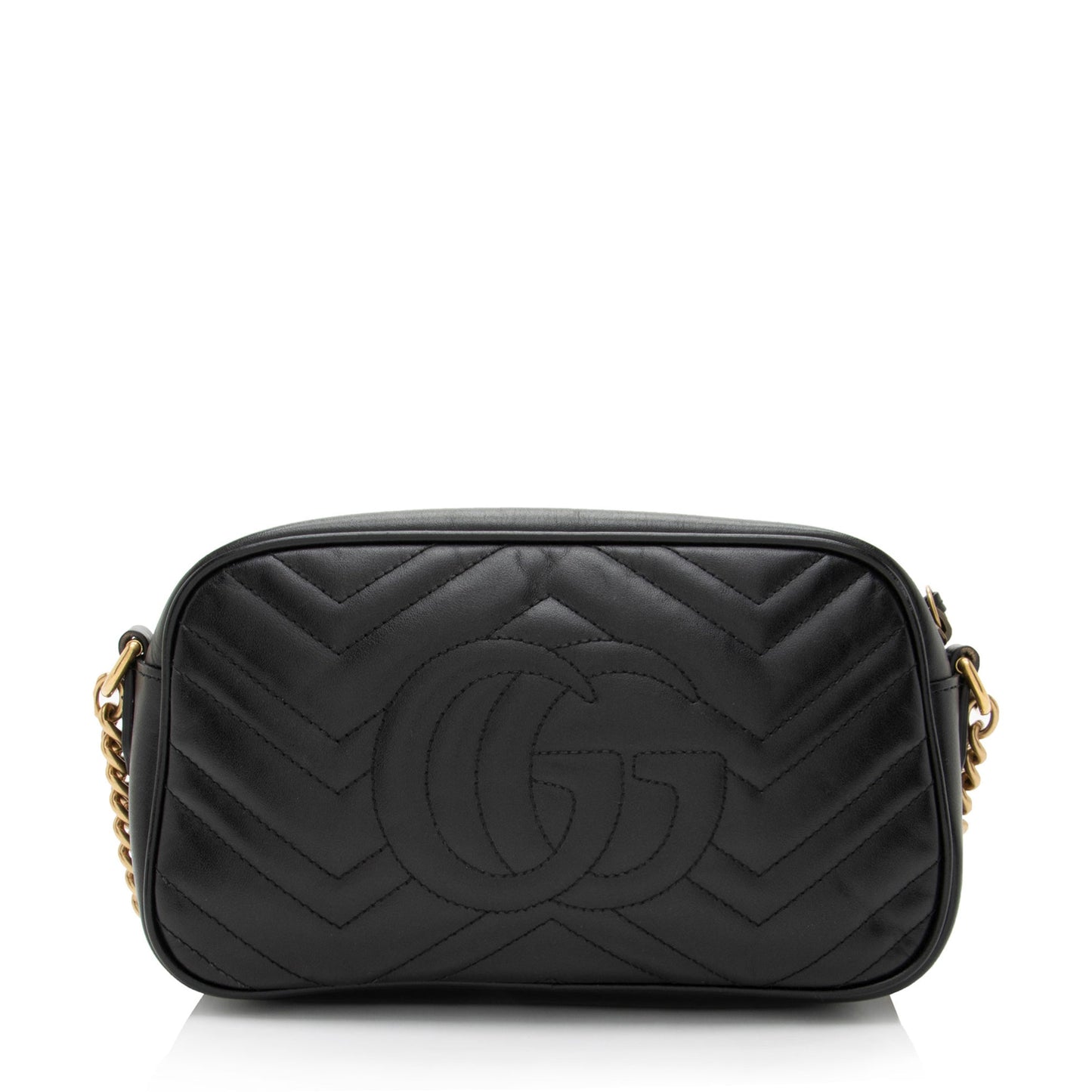 Gucci GG Marmont Matelasse Leather Black Small Crossbody Bag Bag 6