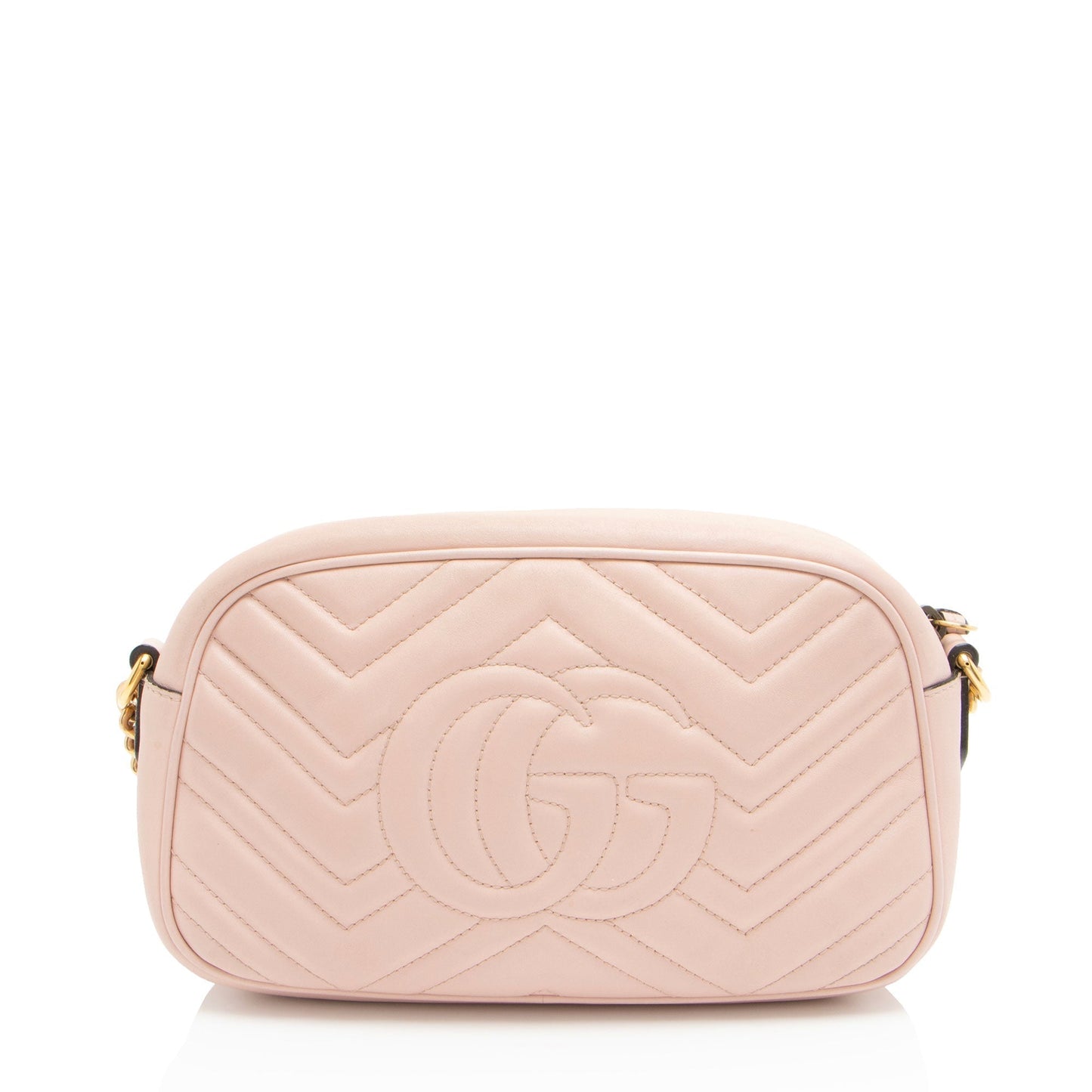 Gucci GG Marmont Matelasse Leather Pink Small Crossbody Bag