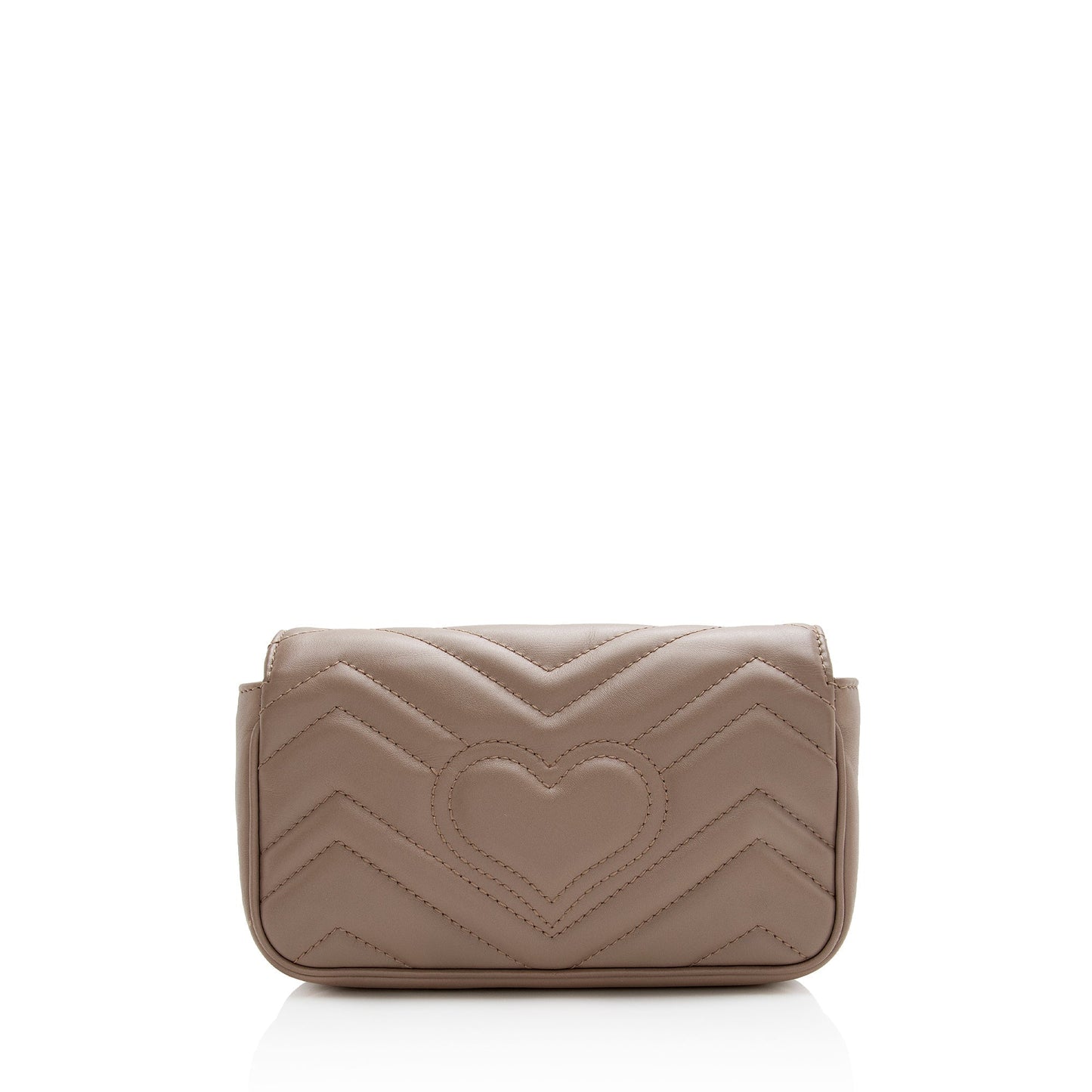 Gucci GG Marmont Super - FINAL Matelasse Leather Beige Mini Clutch Bag