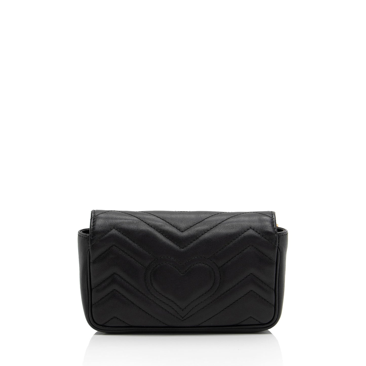 Gucci GG Marmont Super Flap SHF-yBfrwz Matelasse Leather Black Mini Crossbody Bag