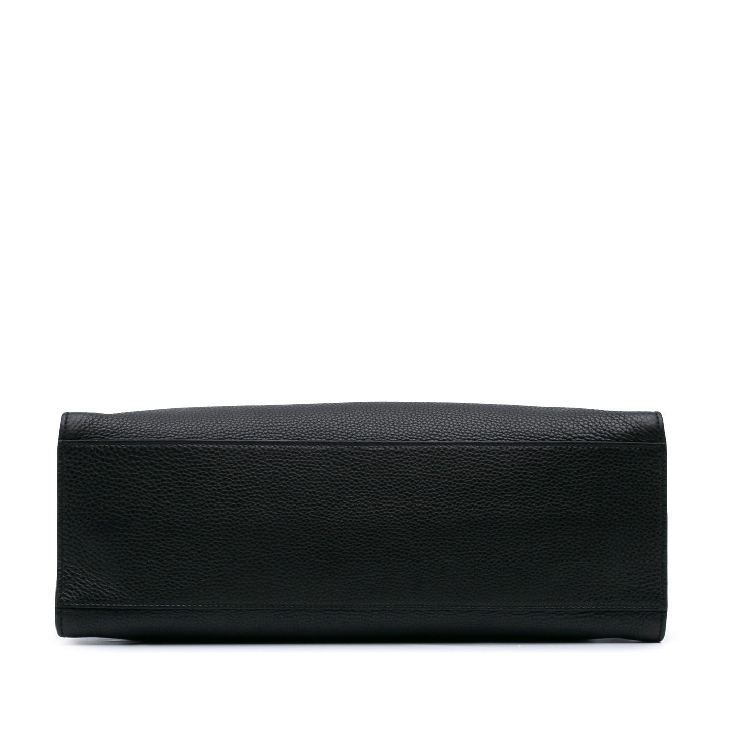 Gucci Bamboo Daily Shopper Calf Calfskin Black Medium Satchel Bag