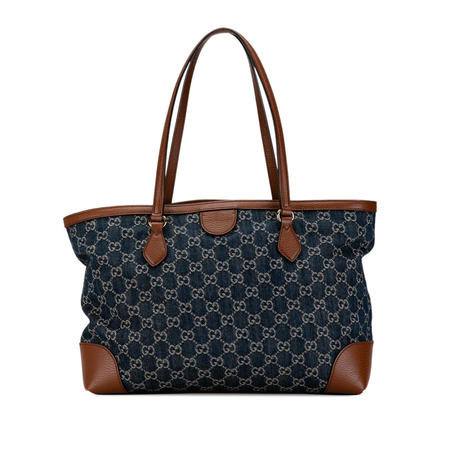Gucci GG Ophidia Shopping SHG-qnGa5Q Denim Calf Blue Medium Tote Bag