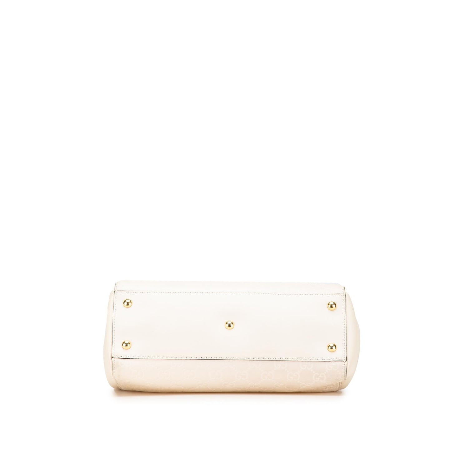 Gucci Guccissima Soft Calf White Medium Shoulder Bag
