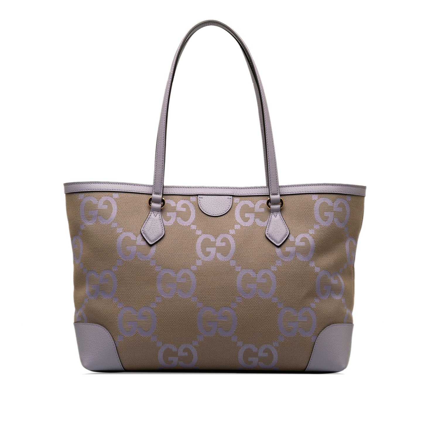 Gucci Jumbo GG Ophidia SHG-oTQjcL Canvas Calf Brown Medium Tote Bag