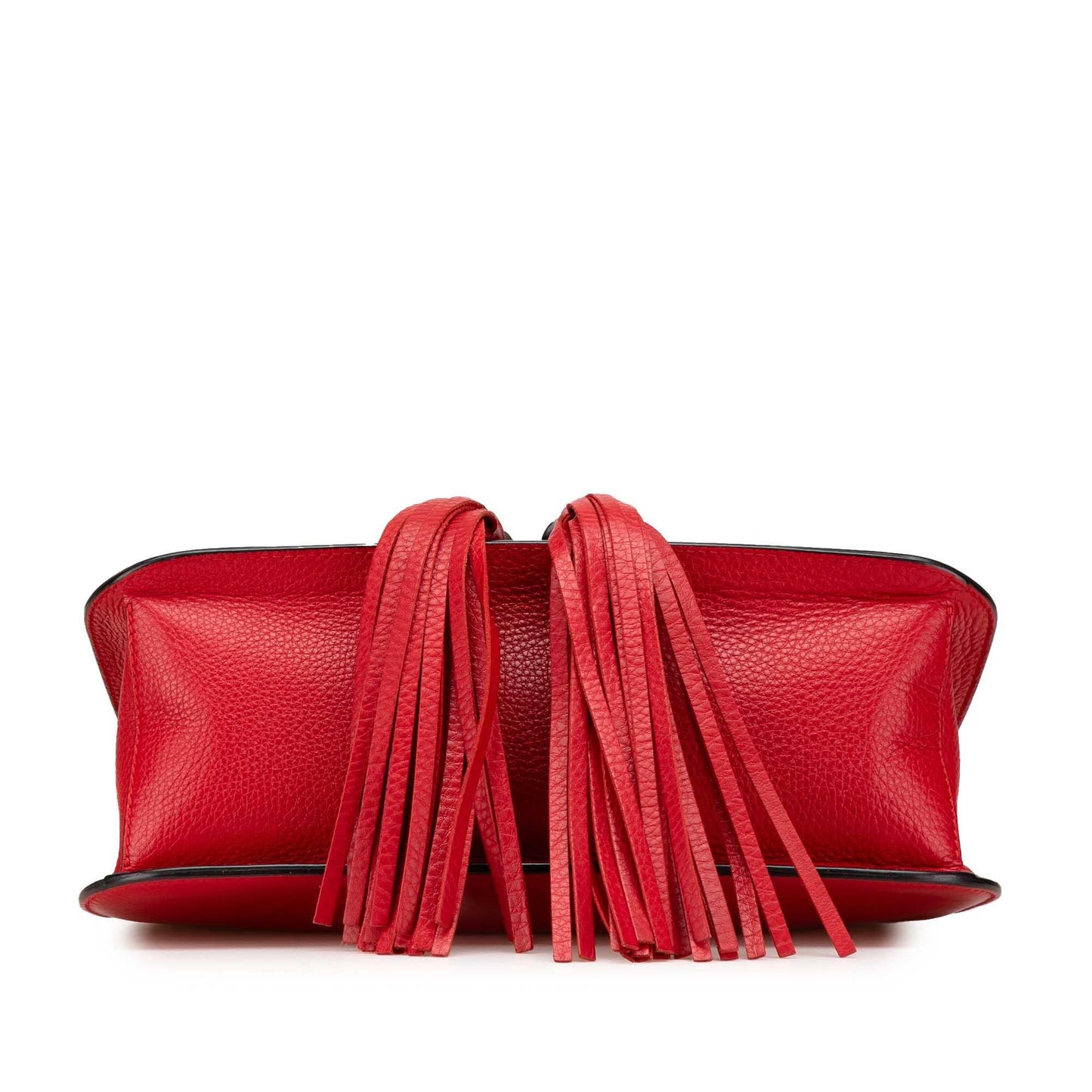 Gucci Bamboo Daily Leather Calf Red Medium Crossbody Bag Daily Crossbody