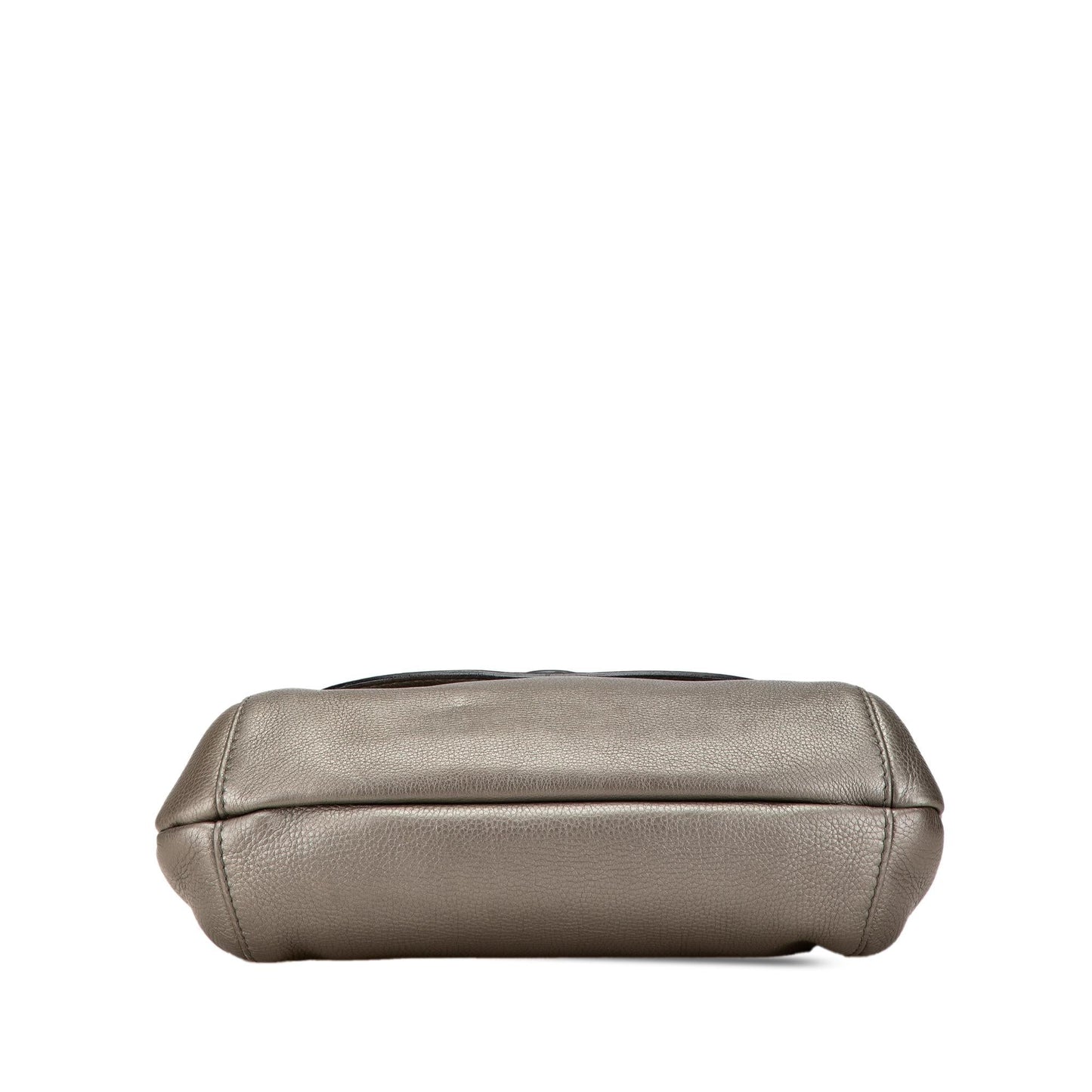 Gucci Techno Horsebit Flap Leather Calf Grey Medium Shoulder Bag