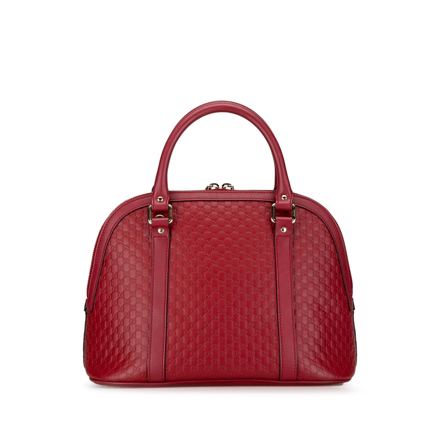 Gucci Microguccissima Dome SHG-hirV8A Calf Red Medium Satchel Bag