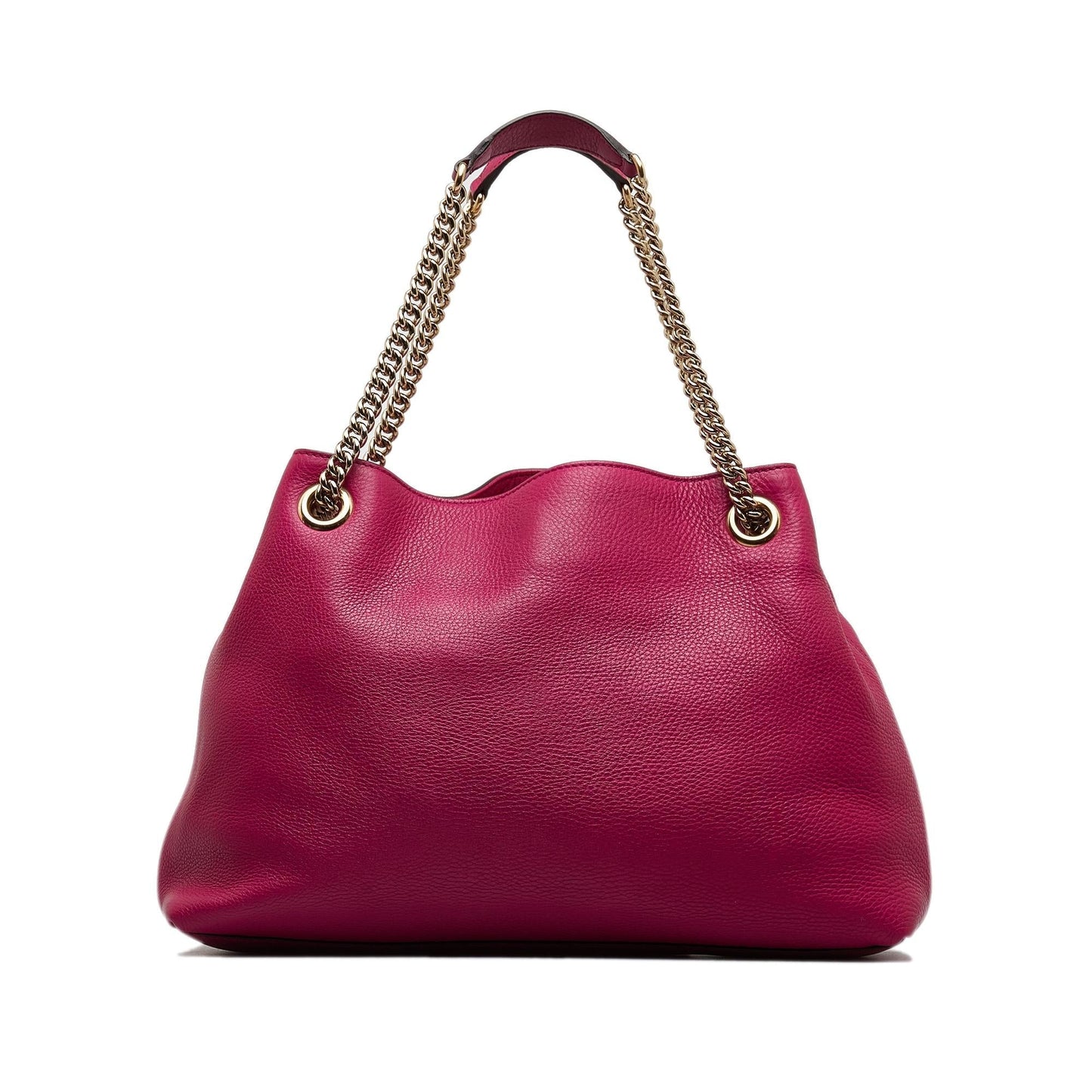 Gucci Soho SHG-YU6jd4 Calf Pink Medium Chain Tote Bag