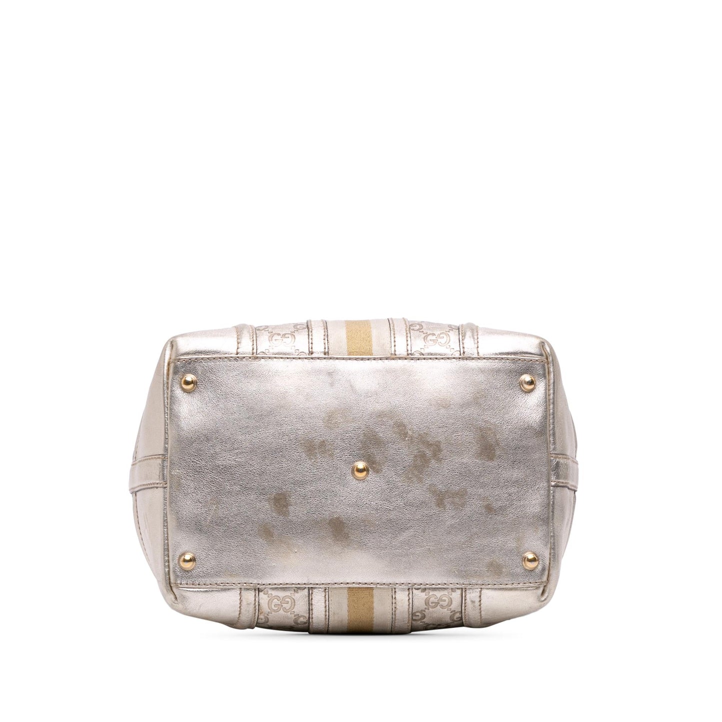 Gucci Metallic Guccissima Web Treasure Travel Bag