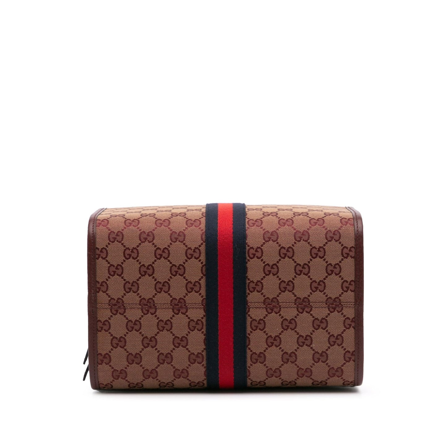 Gucci GG Ophidia Web Duffle Canvas Calf Red Mini Travel Bag Bag 1