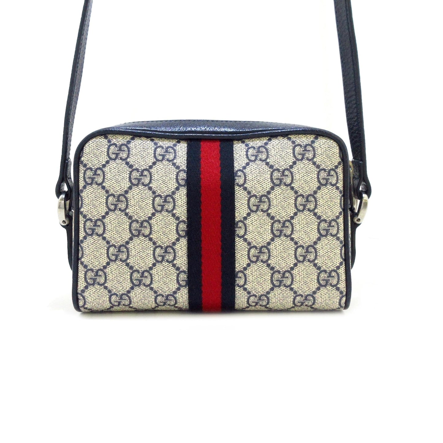 Gucci GG Supreme Ophidia SHG-YvnAqG Canvas Calf Grey Mini Crossbody Bag