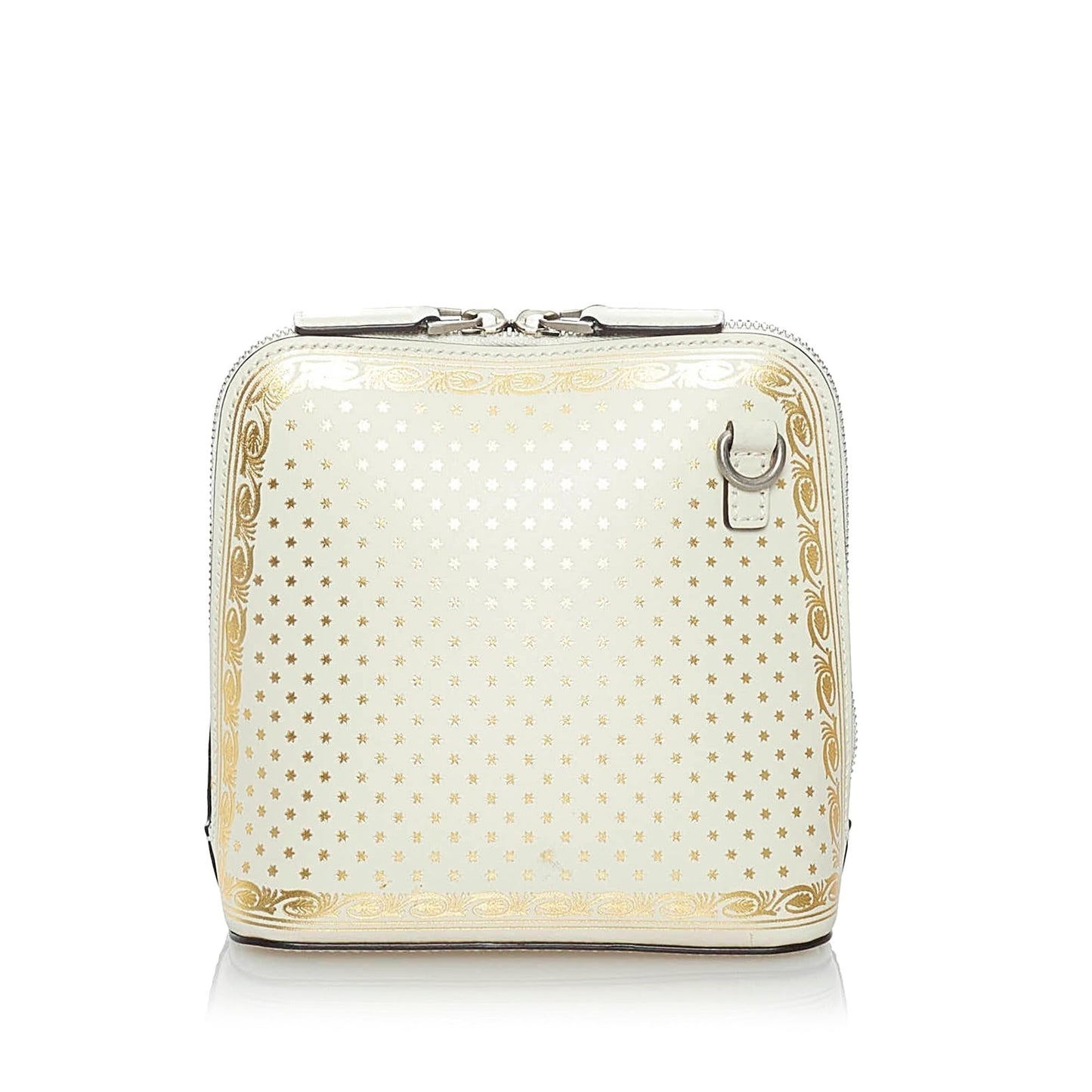 Gucci Guccy Sega SHG Calf White Gold Mini Crossbody Bag
