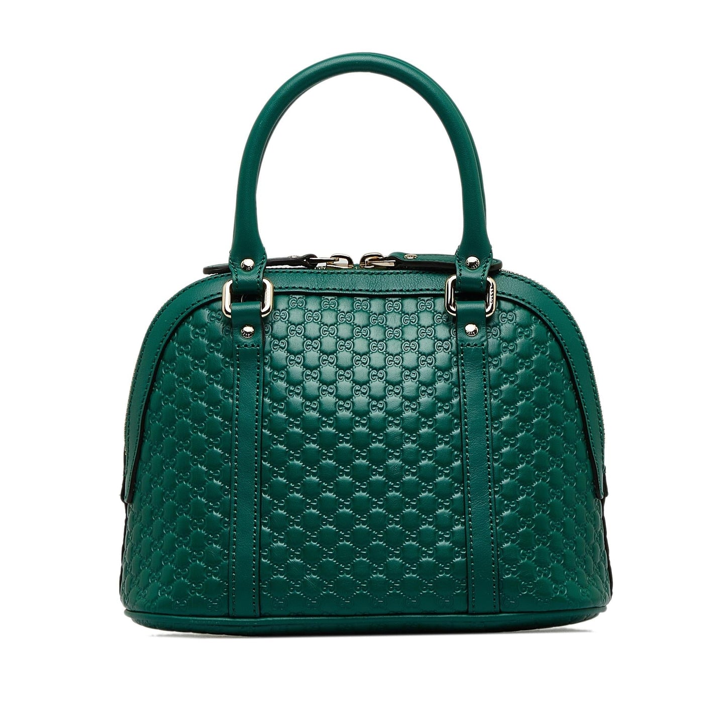 Gucci Microguccissima Dome SHG-ZQJj2v Calf Green Mini Satchel Bag