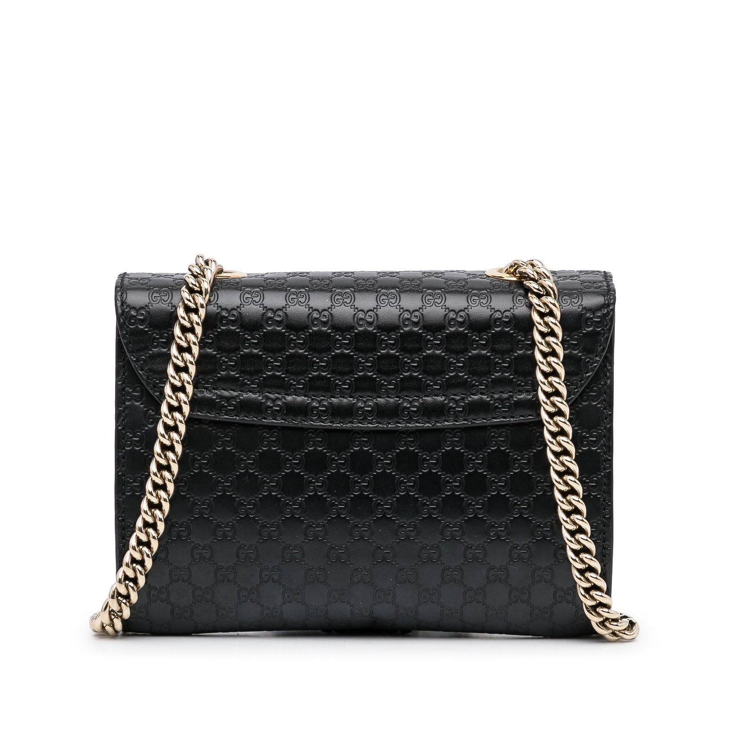 Gucci Microguccissima Emily SHG-JHzrWD Calf Black Mini Crossbody Bag