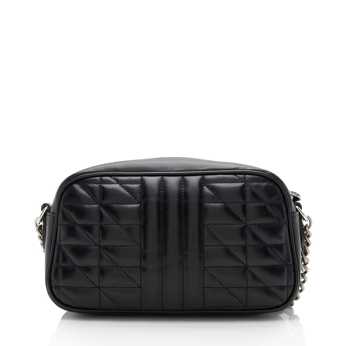 Gucci Mixed GG Marmont Aria Matelasse Leather Black Small Crossbody Bag