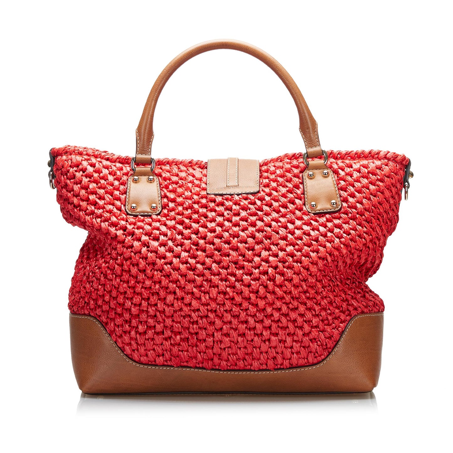 Gucci New Jackie Wicker SHG-G2qUHn Red Tote Bag