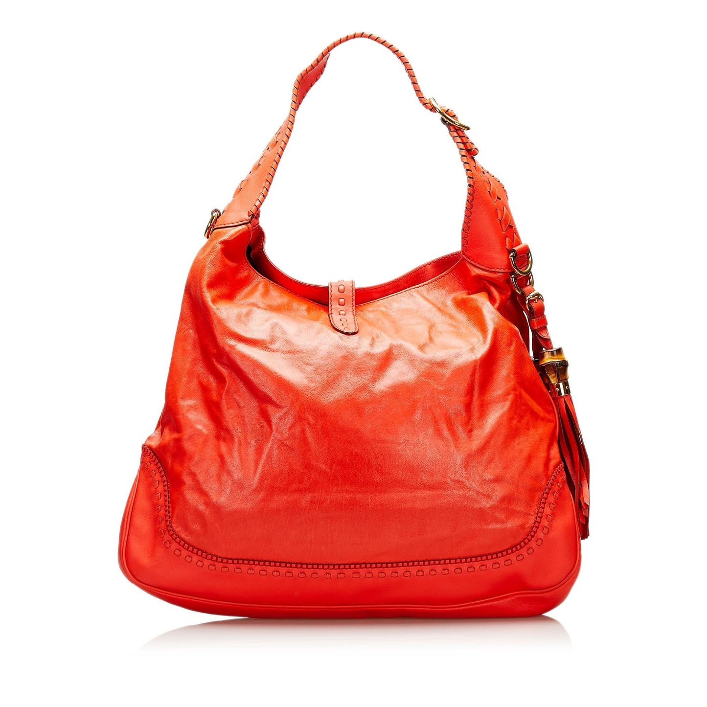 Gucci New Jackie SHG Calf Red Satchel Bag
