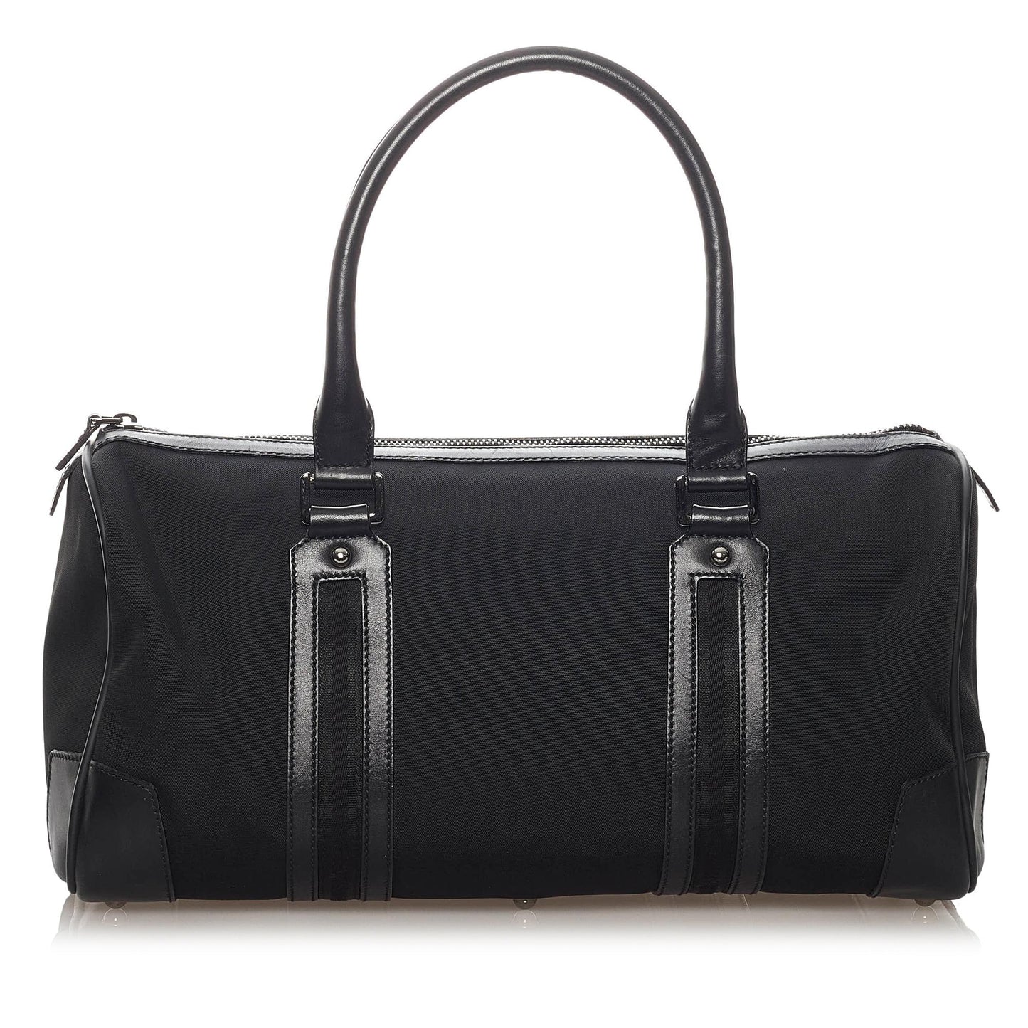 Gucci Boston SHG Nylon Black Satchel Bag