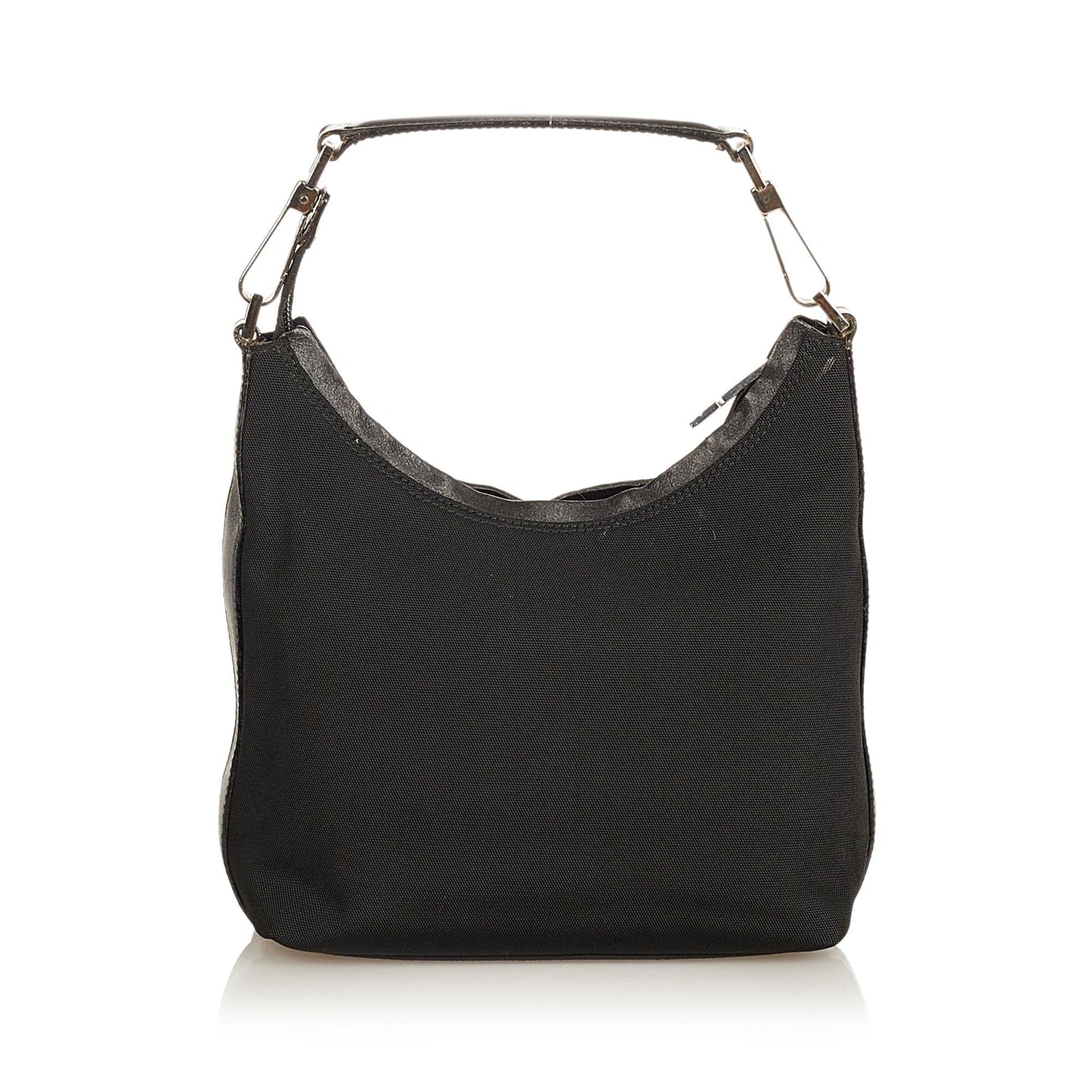 Gucci SHG Nylon Calf Black Satchel Bag