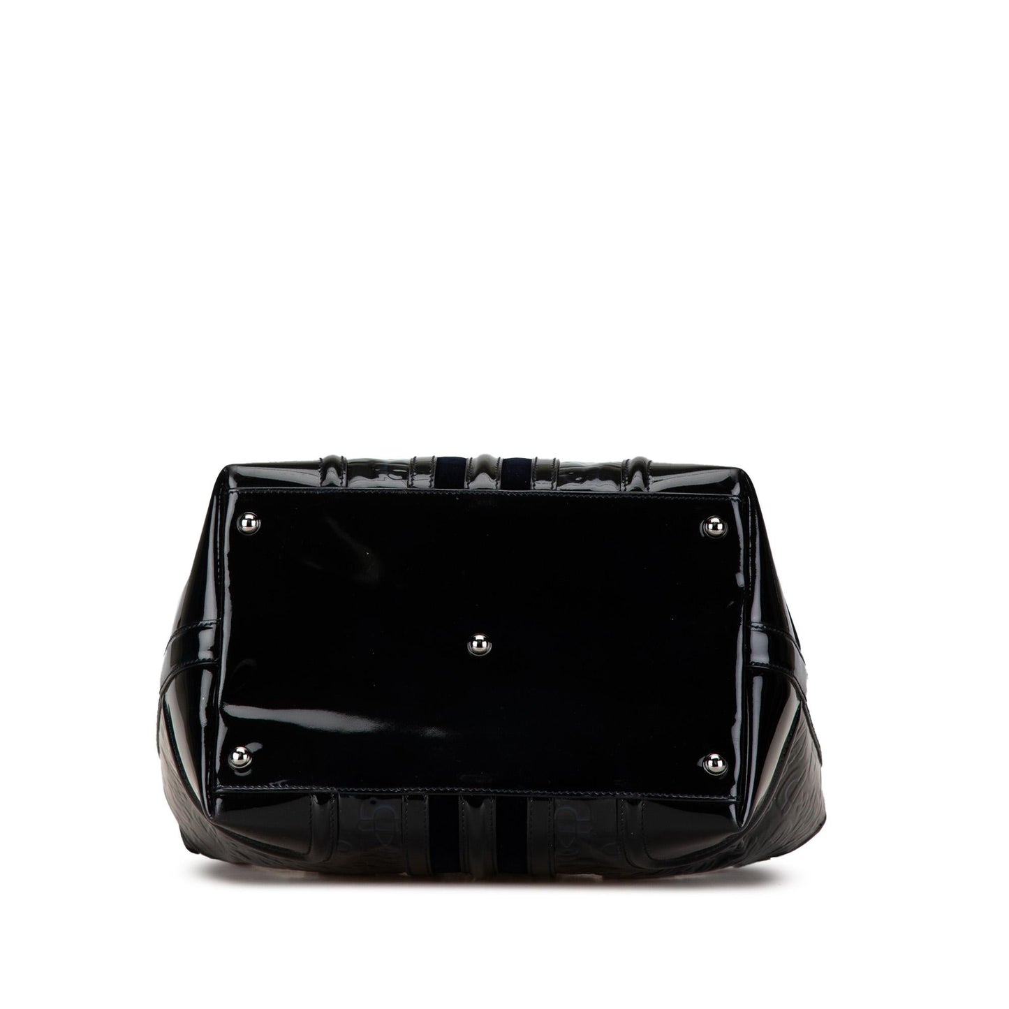 Gucci Horsebit Treasure SHG-RRhddh Leather Patent Black Satchel Bag