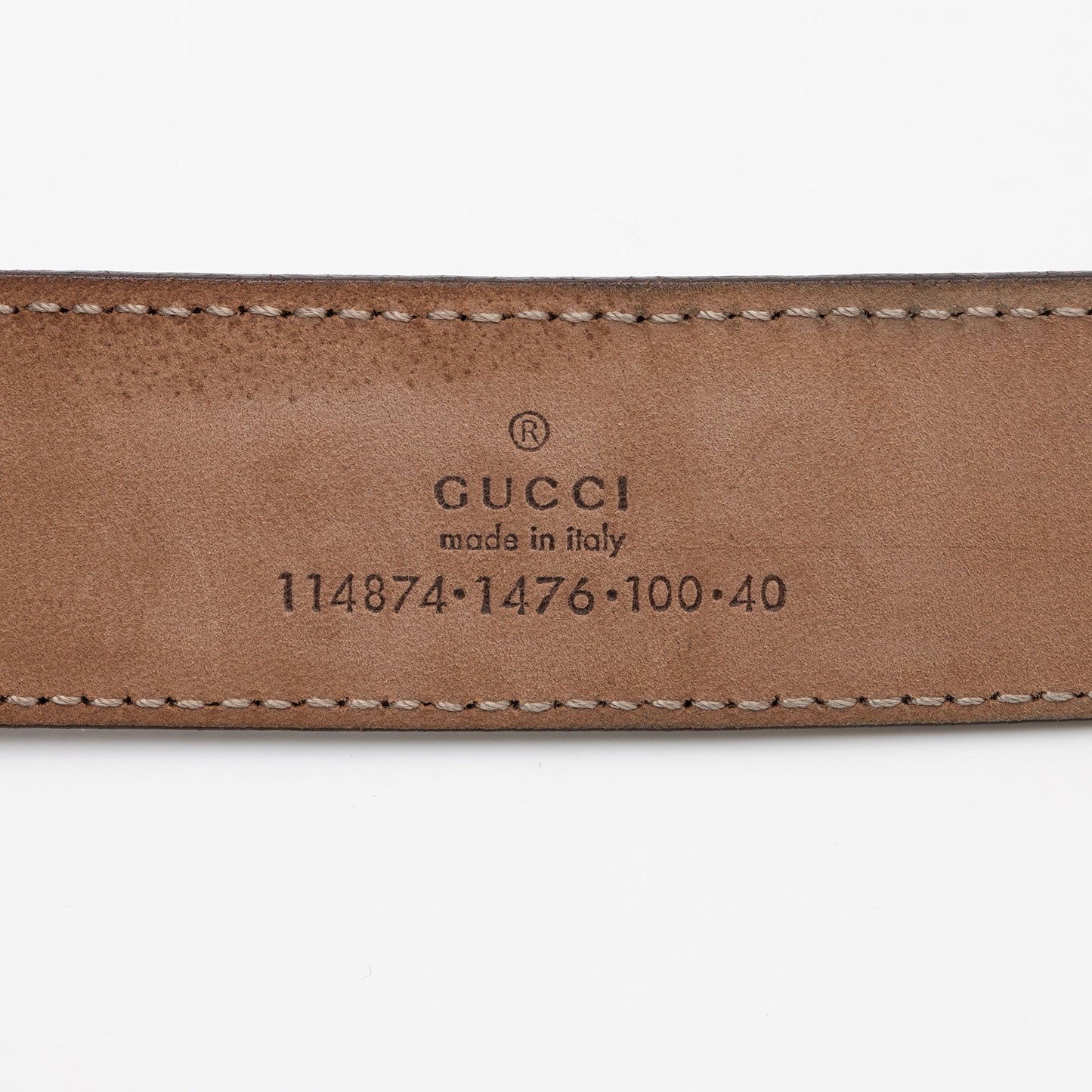 Gucci Microguccissima Interlocking G Narrow Belt Leather Patent Grey Accessory
