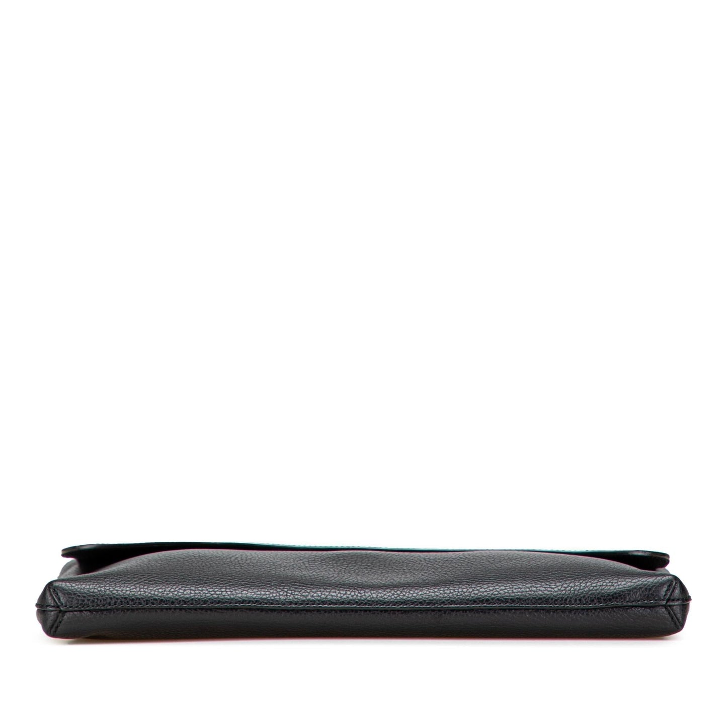 Gucci Pebbled Portfolio Calf Calfskin Black Clutch Bag