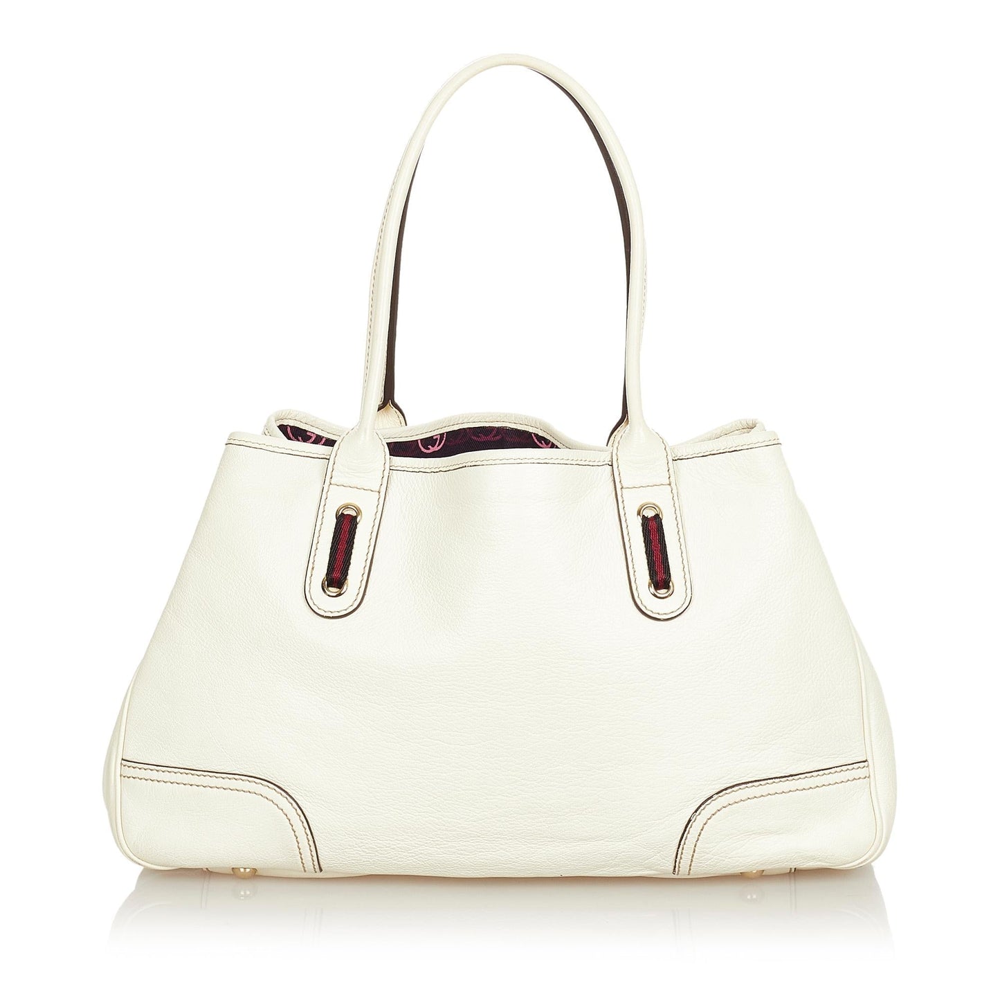Gucci Princy SHG Leather Calf White Tote Bag Bag Shg