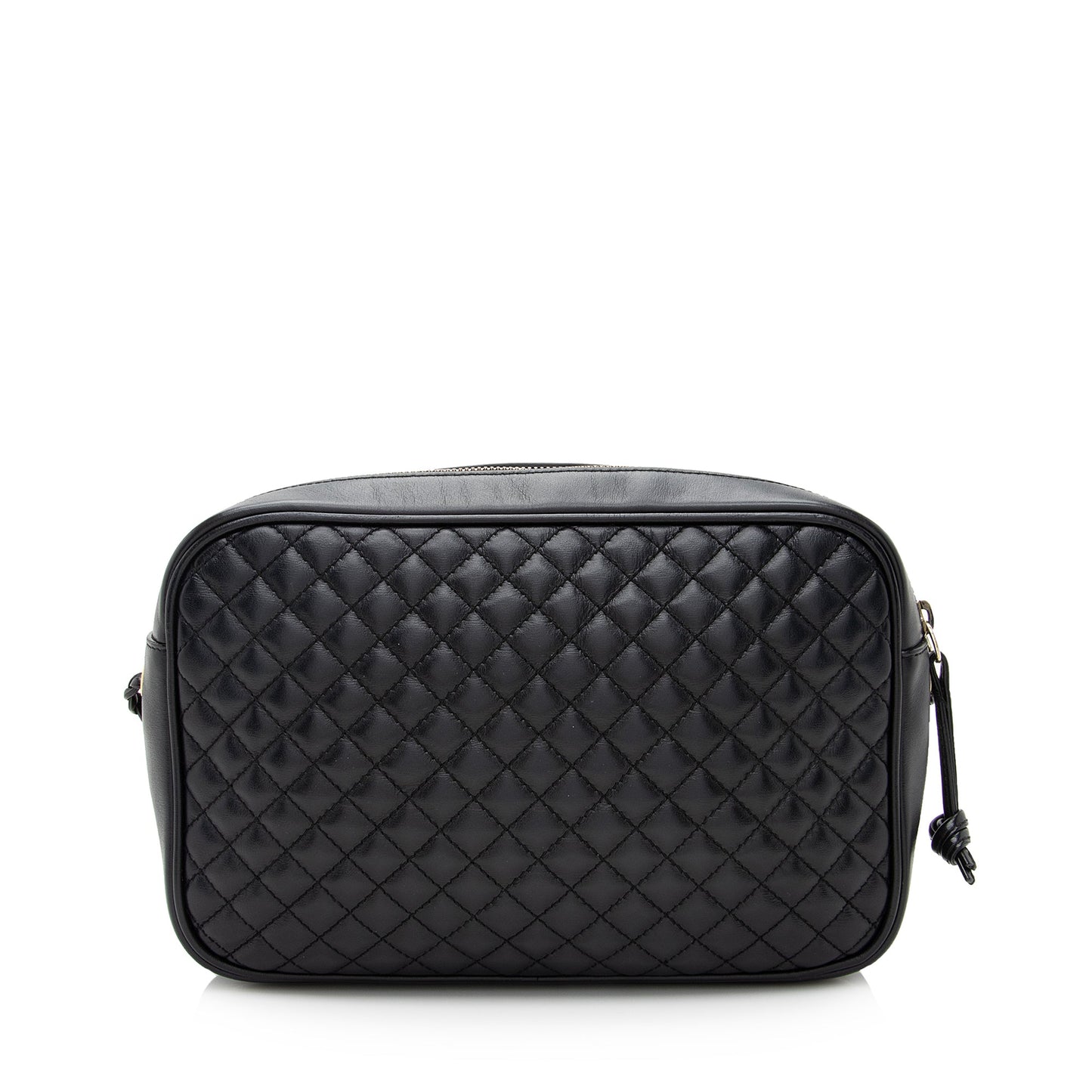 Gucci Web Trapuntata - FINAL SHF Quilted Leather Nylon Black Crossbody Bag