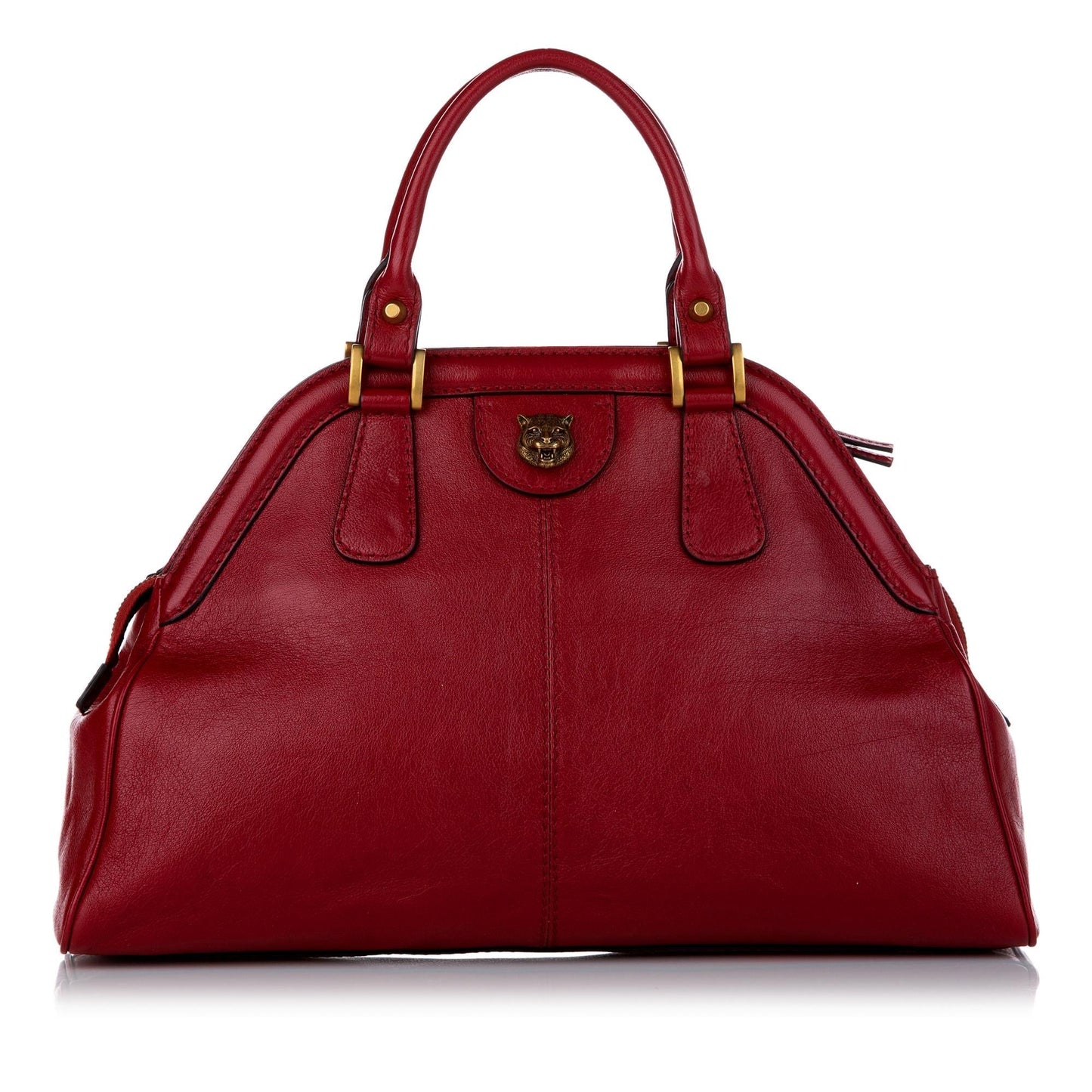 Gucci ReBelle SHG Leather Calf Red Satchel Bag