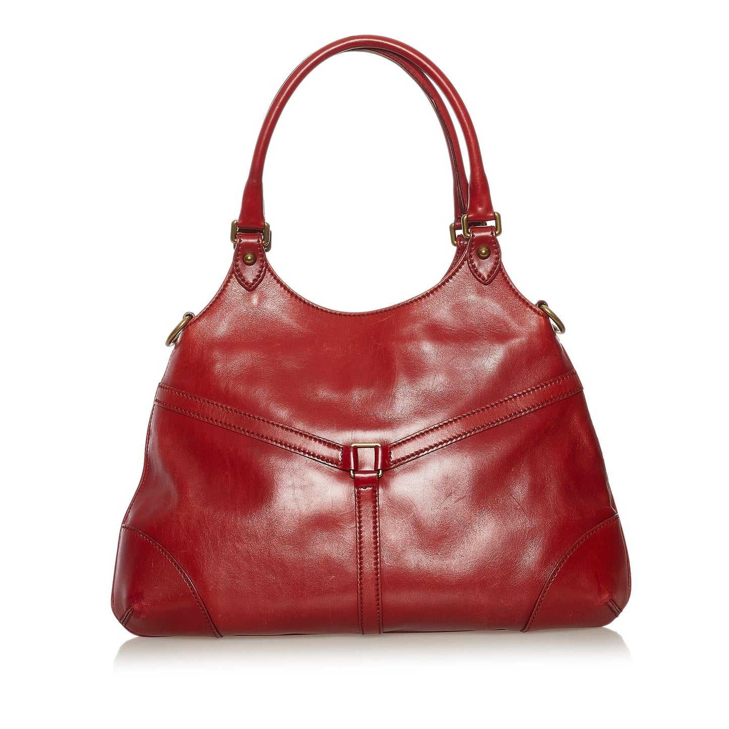 Gucci Reins SHG Leather Calf Red Shoulder Bag