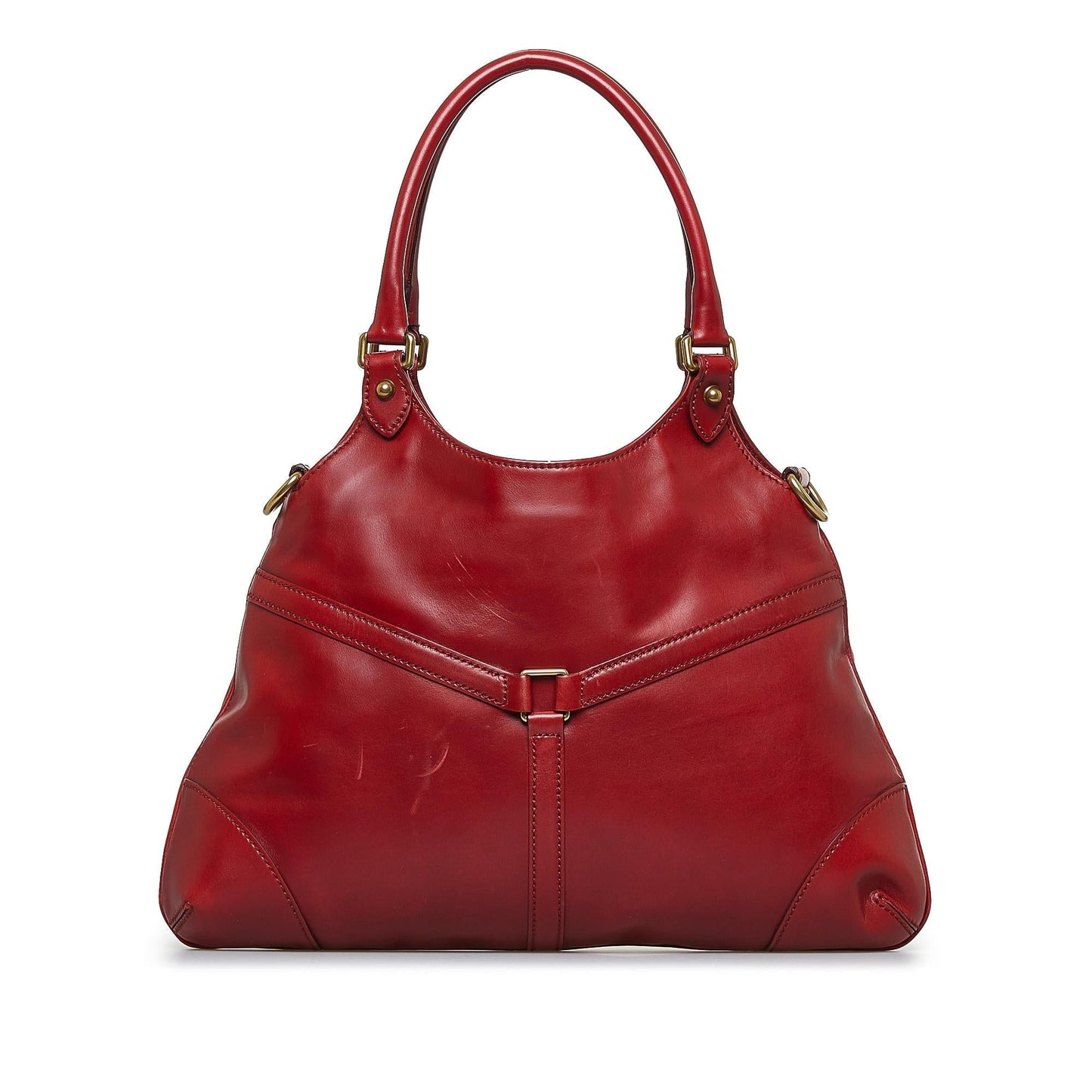 Gucci Reins SHG-sOHZPl Calf Red Shoulder Bag