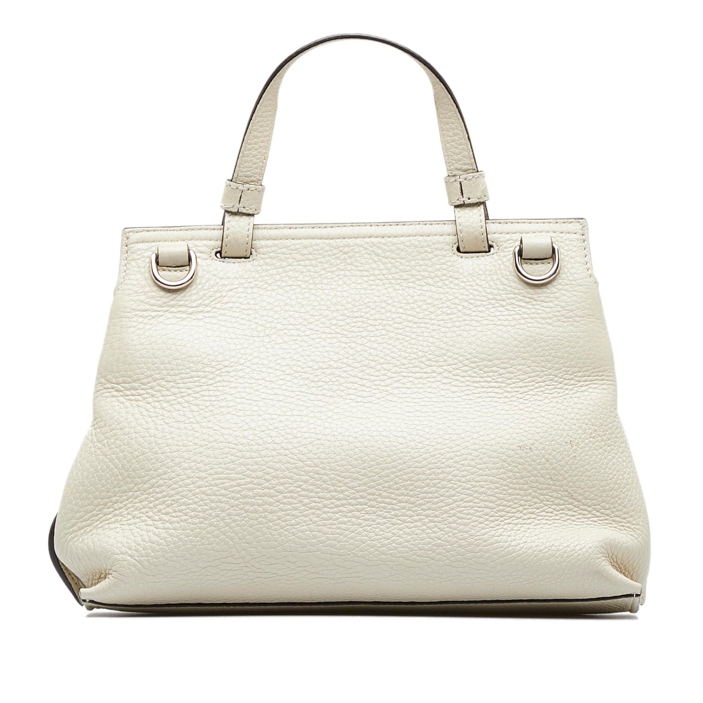 Gucci Bamboo Daily SHG-o7ge8I Calf White Small Satchel Bag