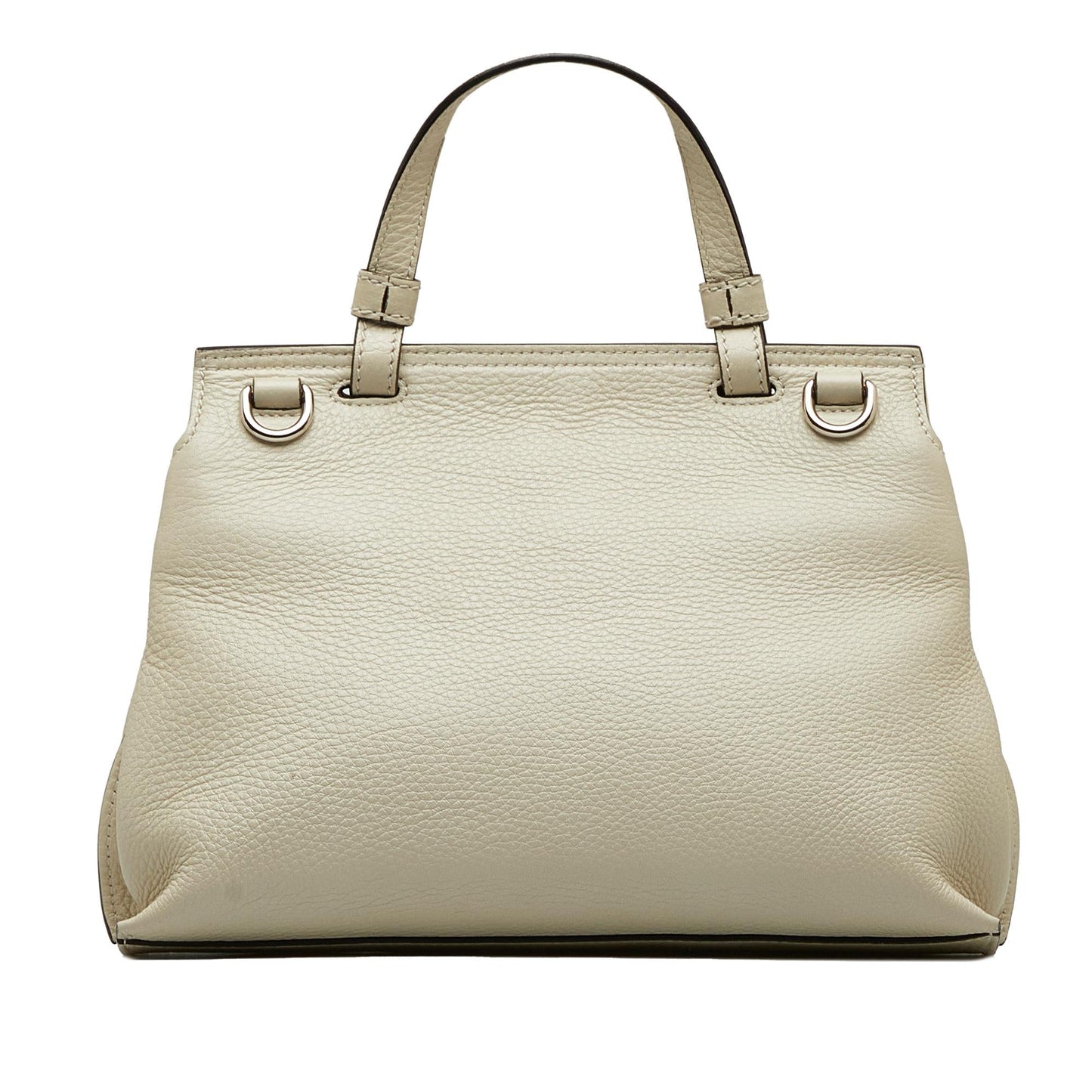 Gucci Bamboo Daily SHG-HgzhpC Calf White Small Satchel Bag