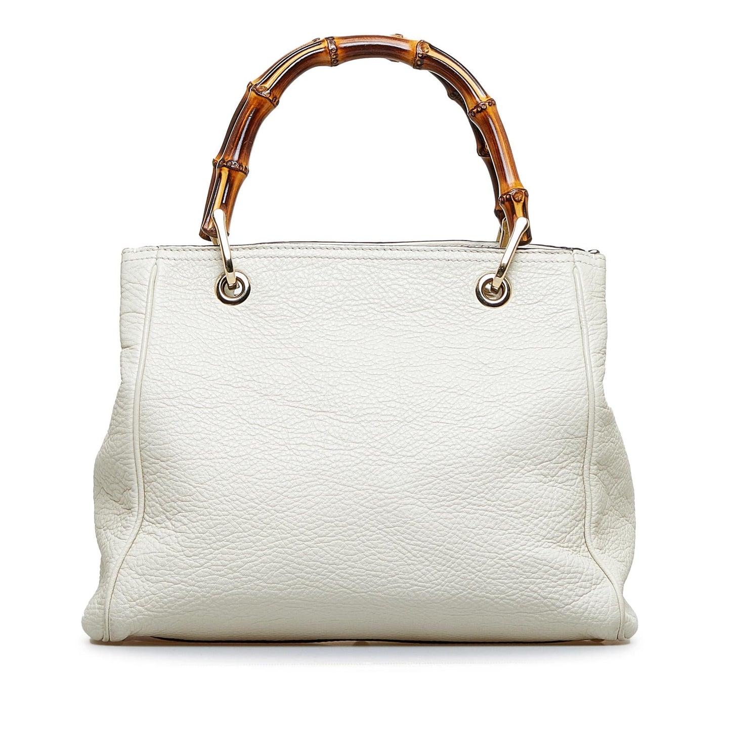 Gucci Bamboo Shopper SHG-fzf4hC Calf White Small Satchel Bag