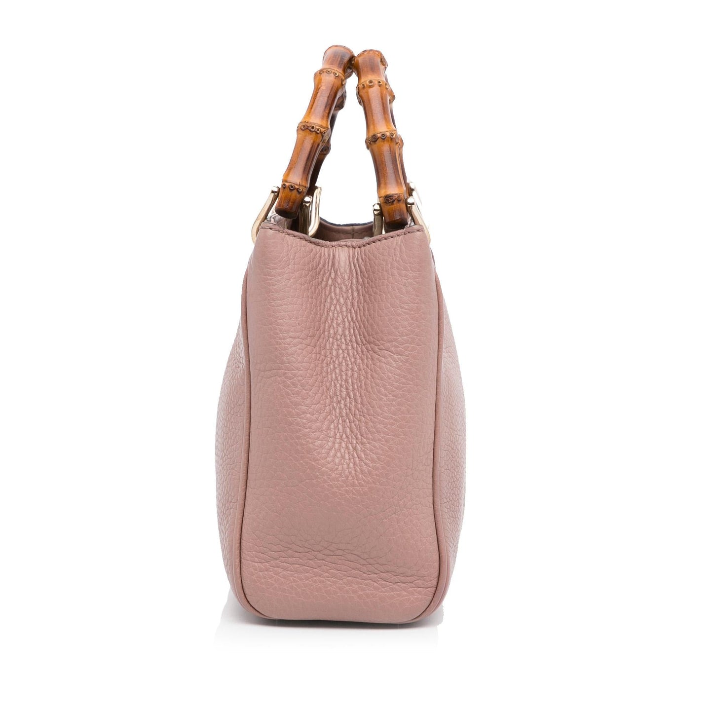 Gucci Bamboo Shopper SHG-1fMf2W Calf Brown Small Satchel Bag