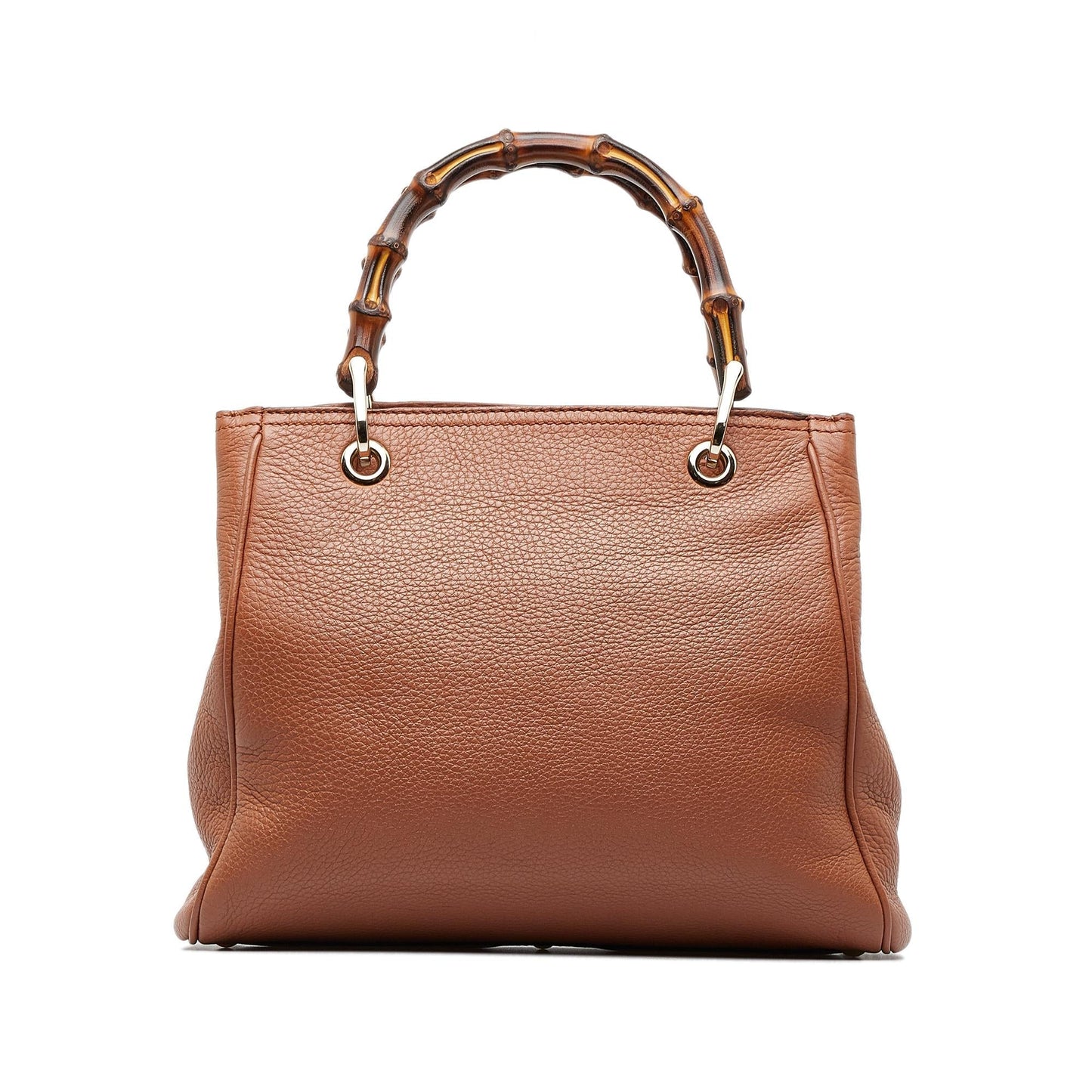 Gucci Bamboo Shopper SHG-mCLzQI Calf Brown Small Satchel Bag