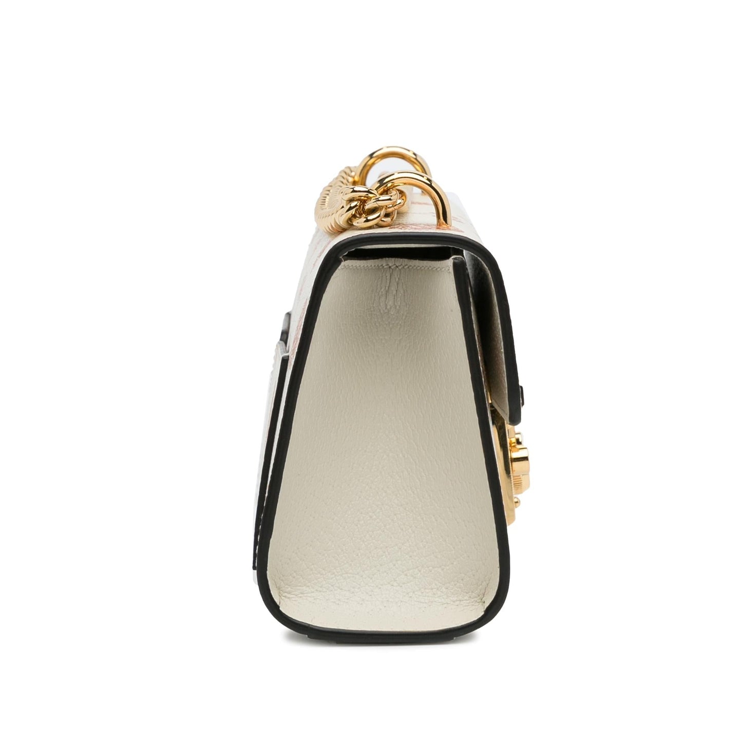 Gucci Berry Padlock SHG-ezTIIr Calf White Small Shoulder Bag