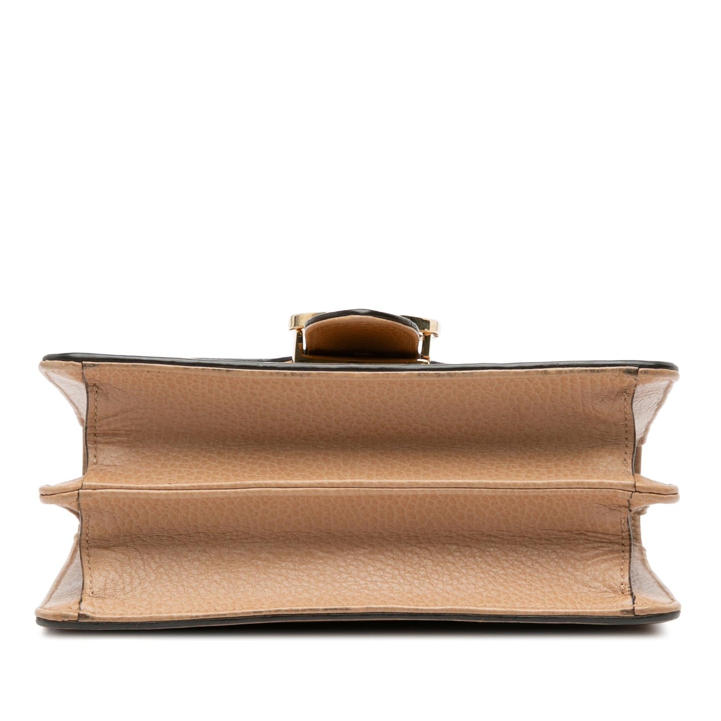 Gucci Dollar Interlocking G Calf Calfskin Brown Small Crossbody Bag