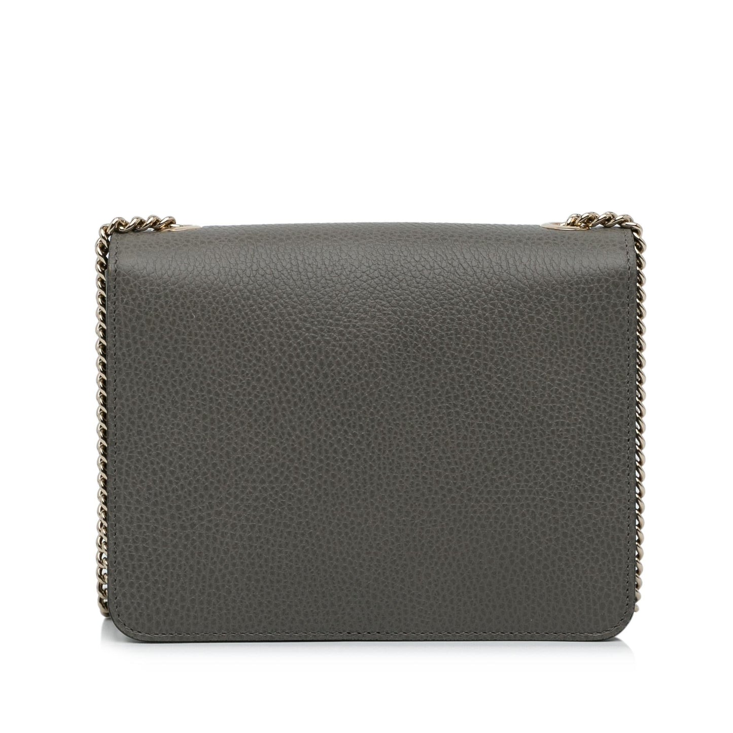 Gucci Dollar Interlocking G SHG-LlXPzu Calf Grey Small Crossbody Bag