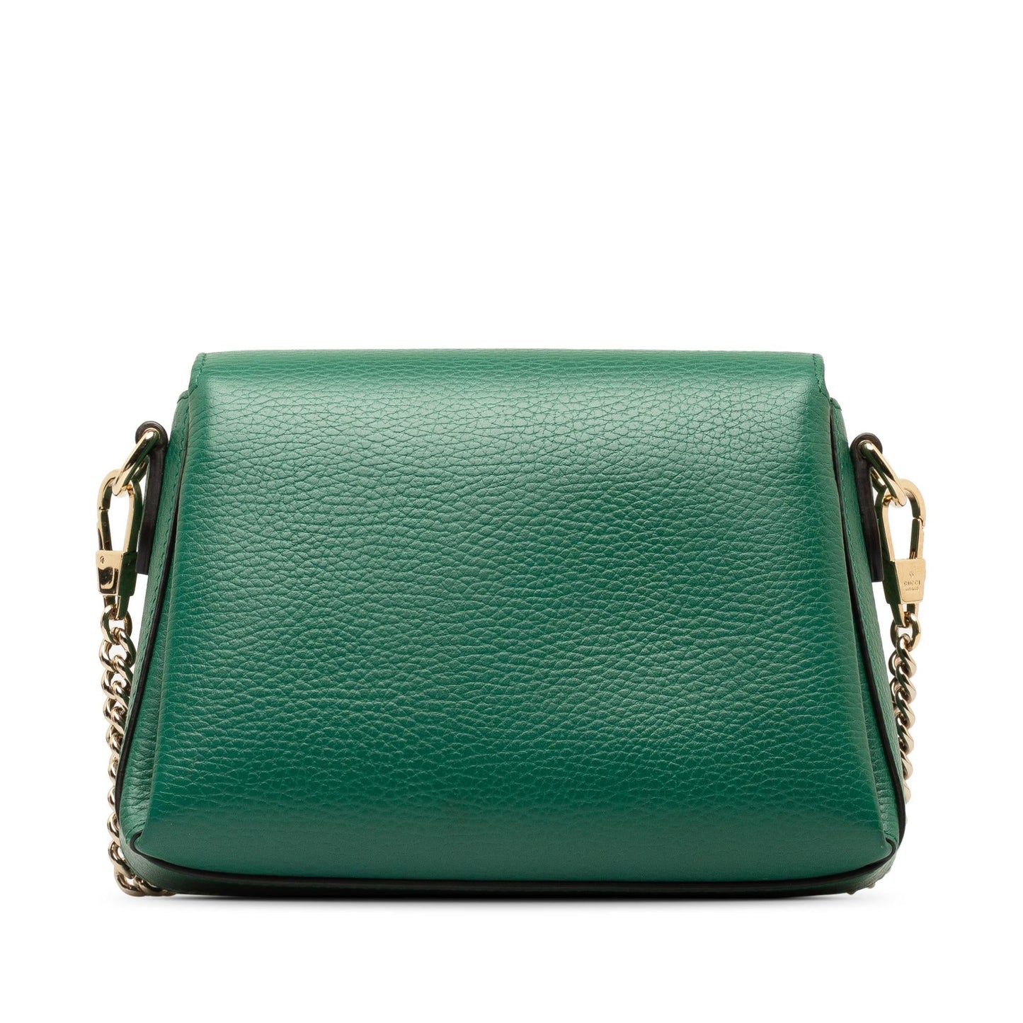 Gucci Dollar Interlocking G SHG-RYabwN Calf Green Small Crossbody Bag