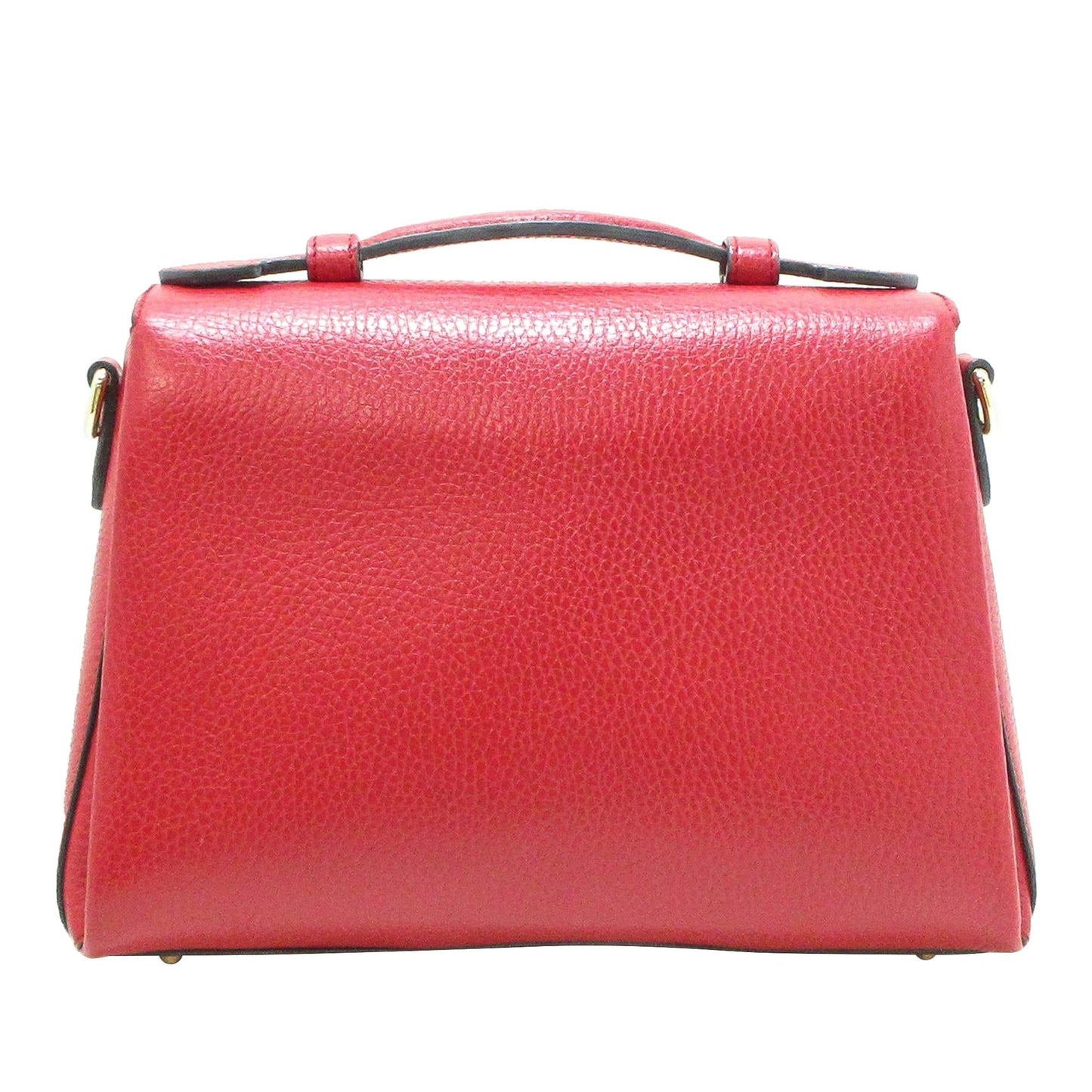 Gucci Dollar Interlocking G SHG-HxRB3h Calf Red Small Satchel Bag
