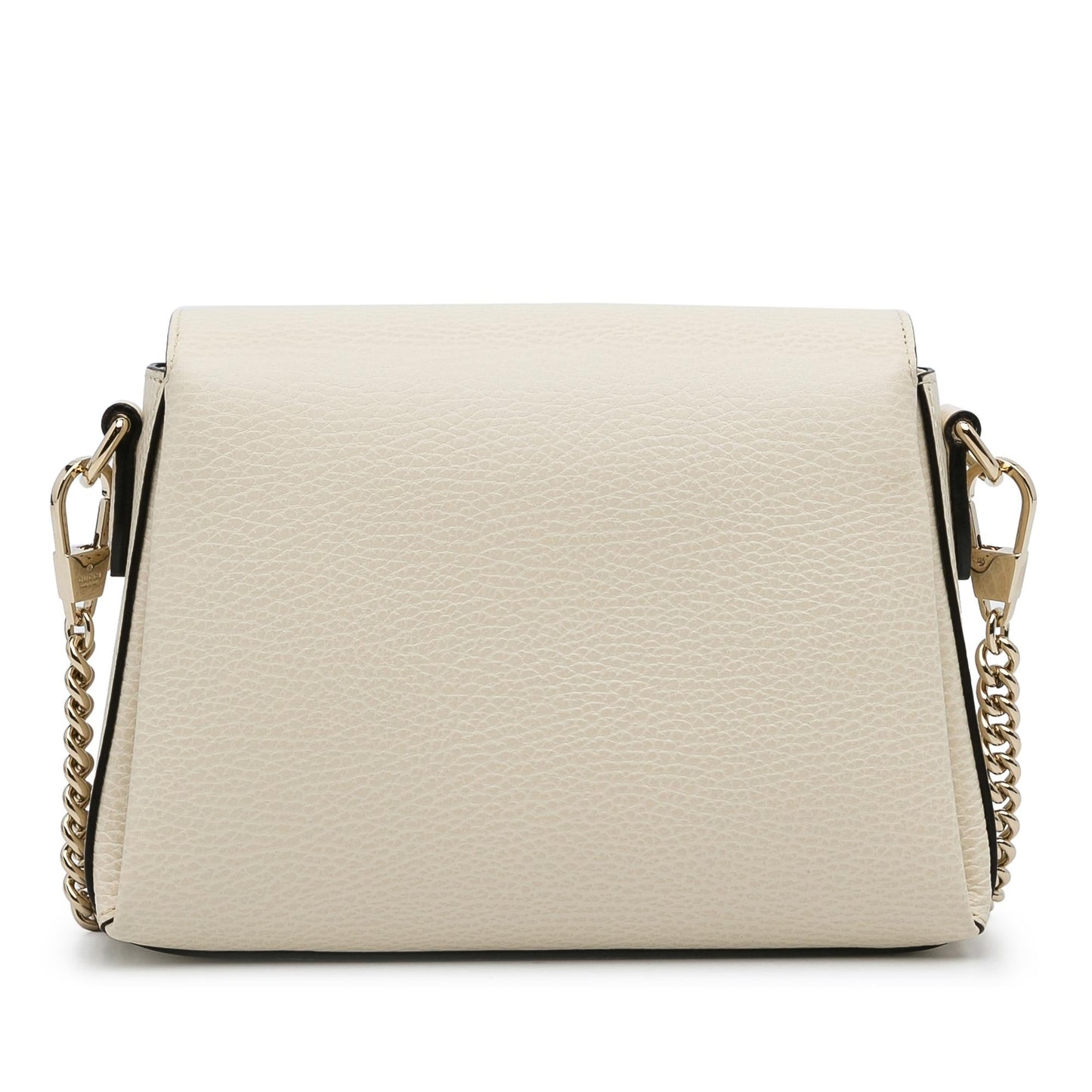 Gucci Dollar Interlocking G SHG-cR7fdl Calf White Small Crossbody Bag