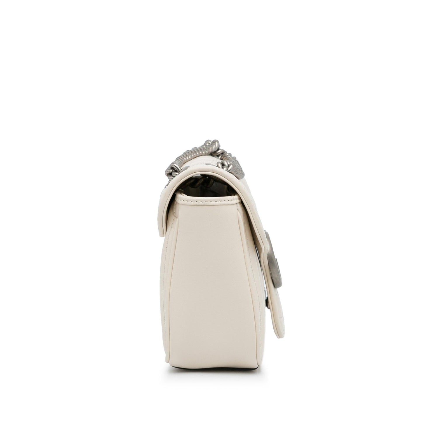 Gucci GG Marmont Aria SHG-LHf70H Matelasse Calf White Small Crossbody Bag