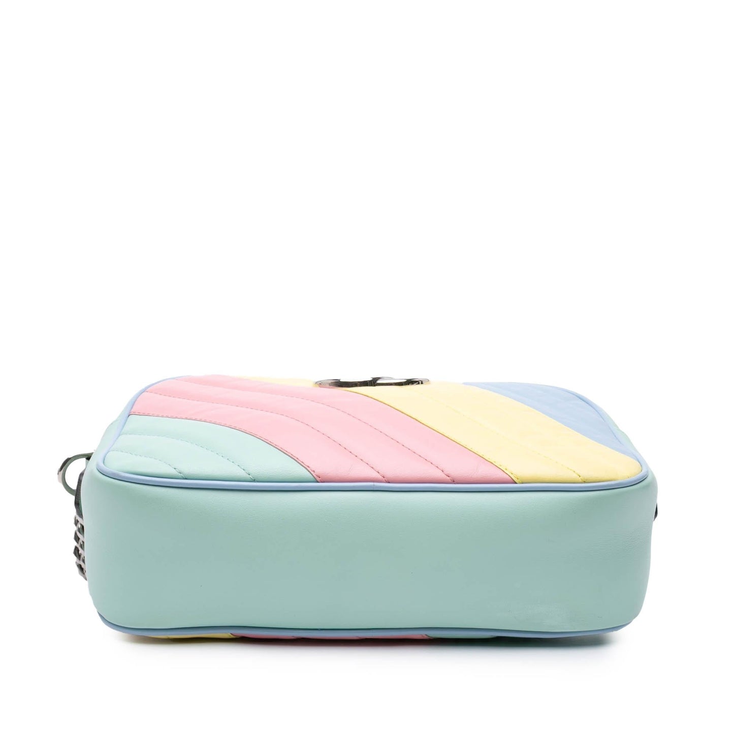 Gucci GG Marmont Diagonal Matelasse Leather Calf Blue Crossbody Bag Crossbody 1